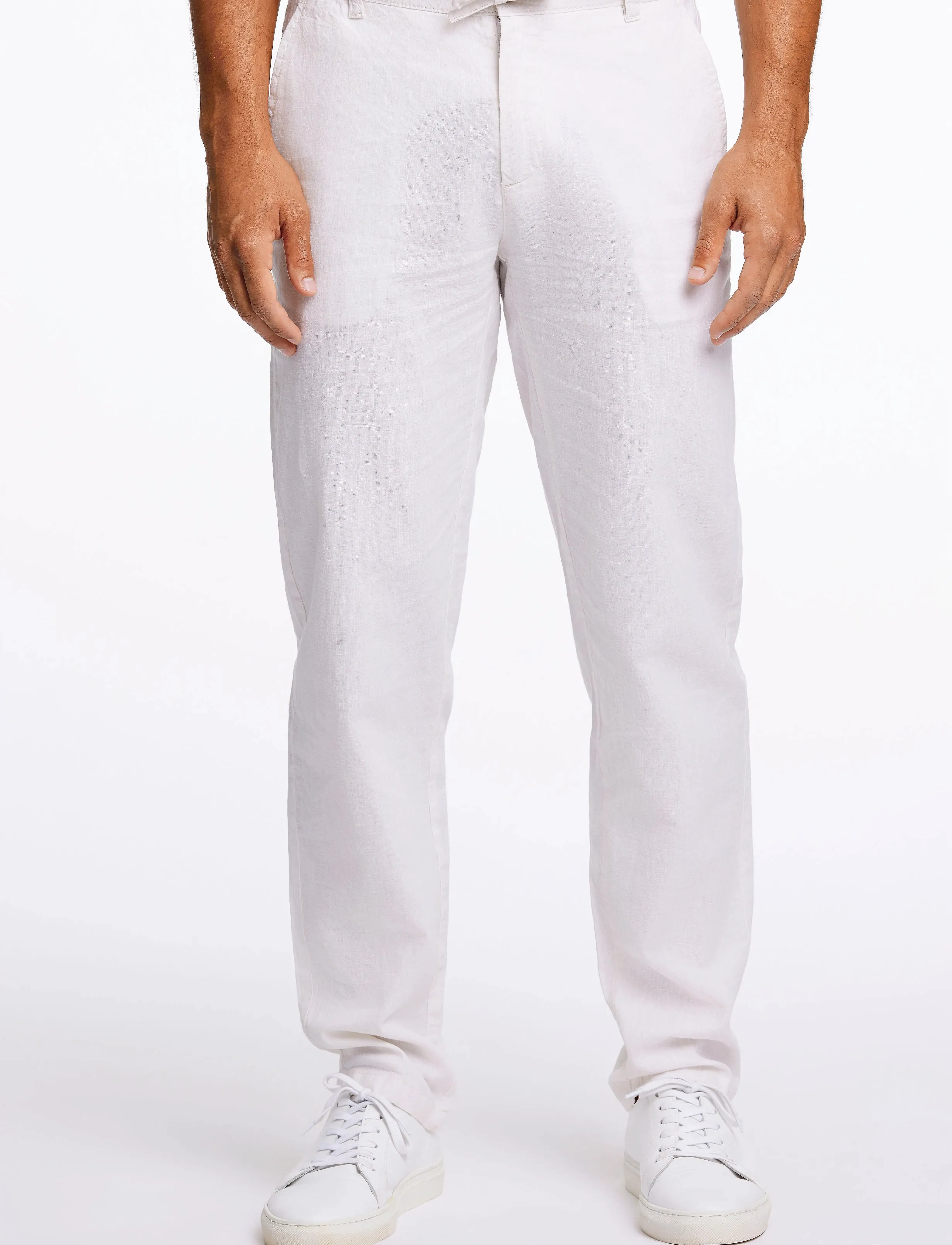 Lindbergh Linen Pants, Mænd, Snørebukser, Cream, Str: XXL