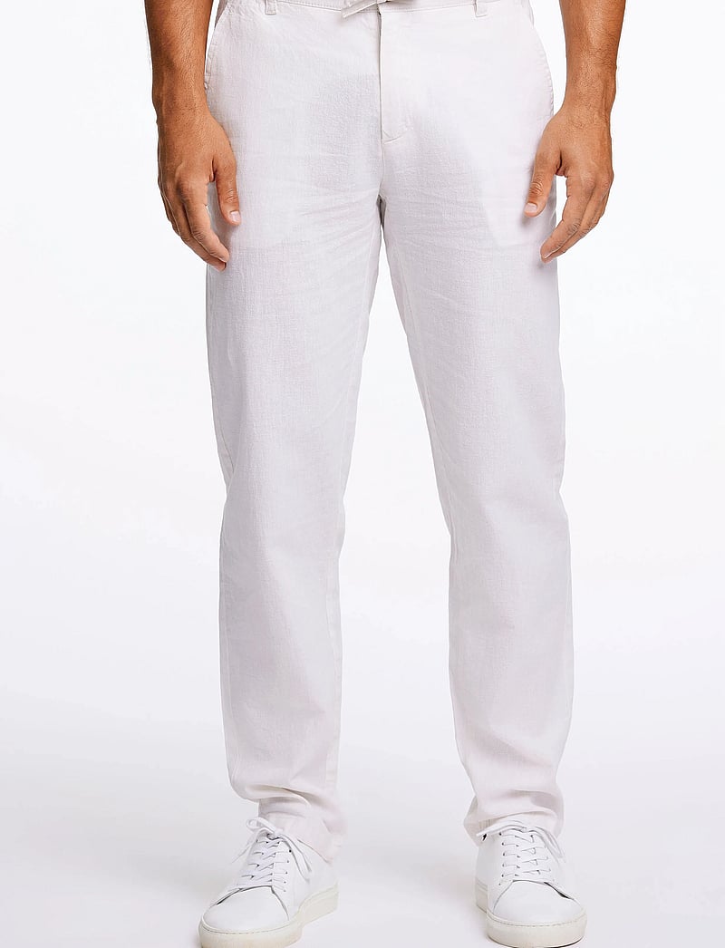 Lindbergh - Linen pants - leinenhosen - white - 0