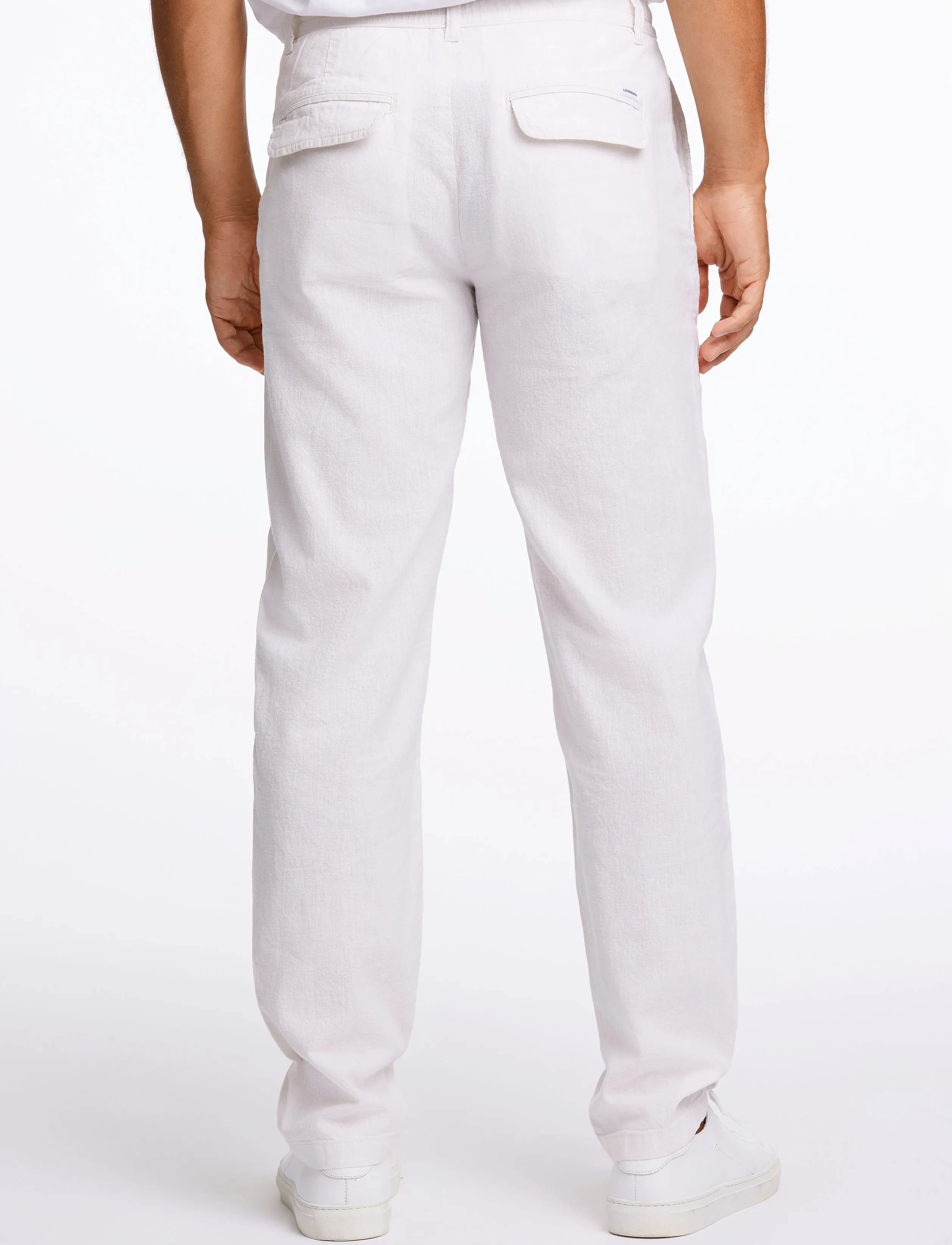 Lindbergh - Linen pants - kollektioner - white - 3