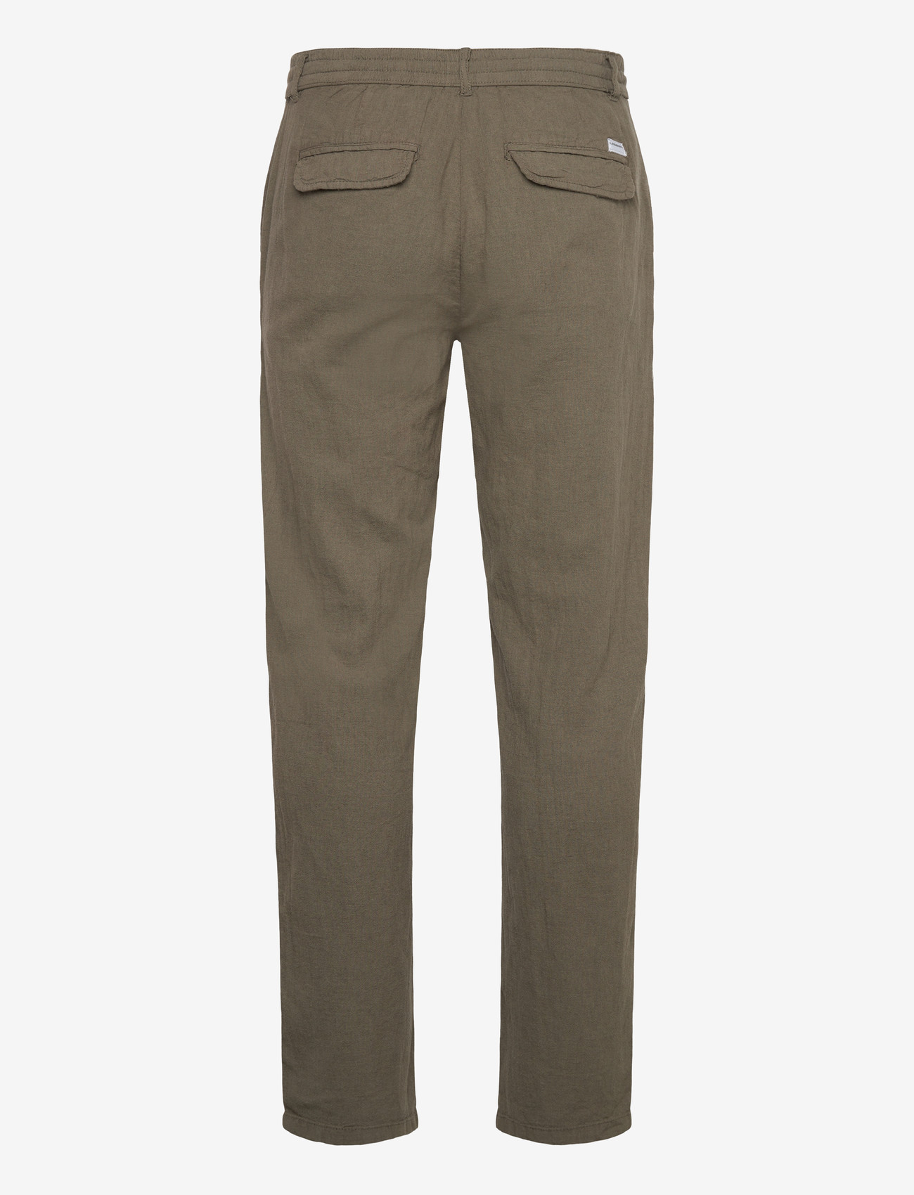 Lindbergh - Linen pants - hørbukser - army - 2