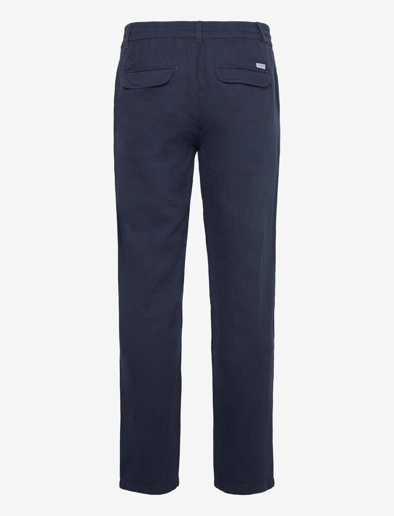 Lindbergh - Linen pants - hørbukser - navy - 2