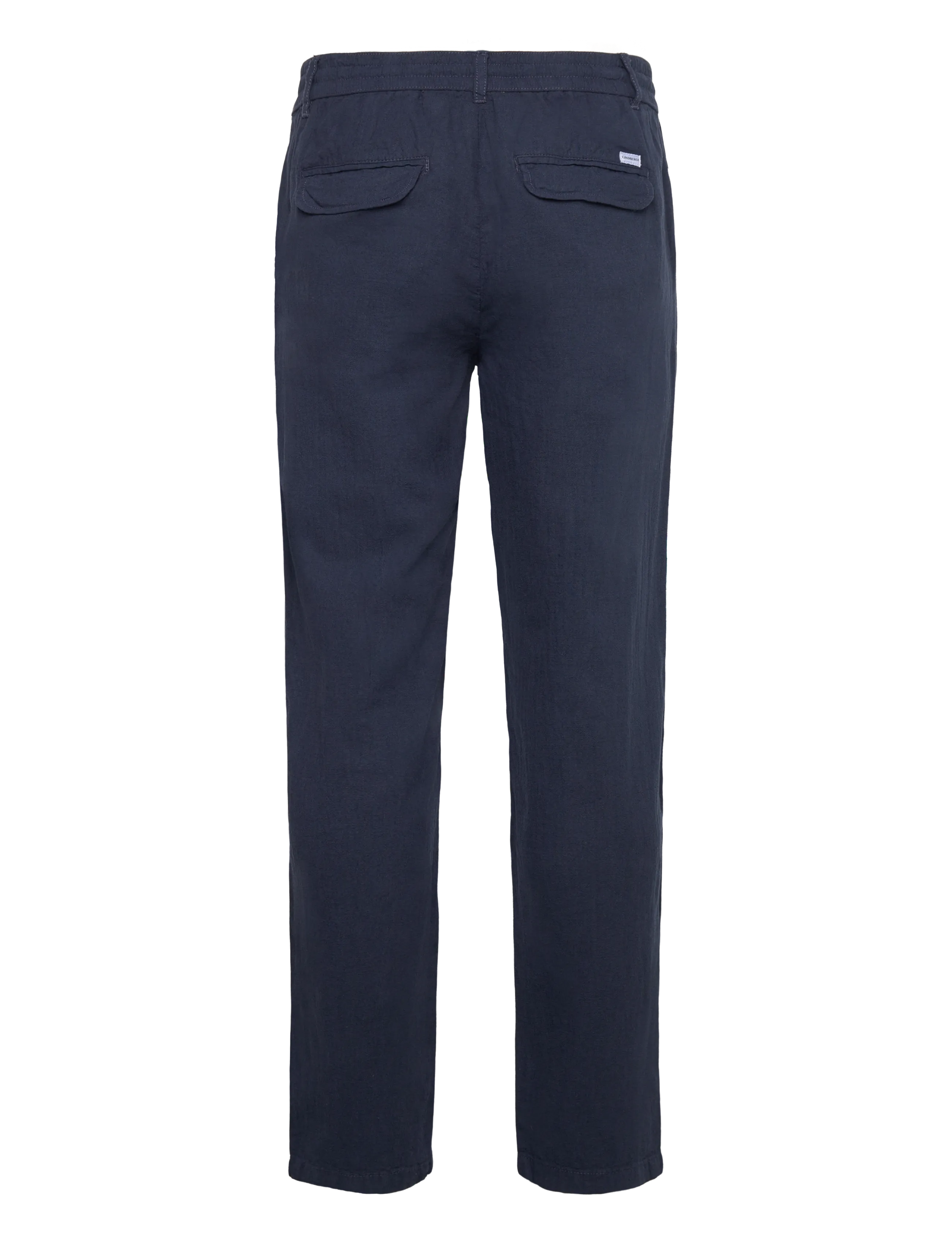 Lindbergh - Linen pants - hørbukser - navy - 2