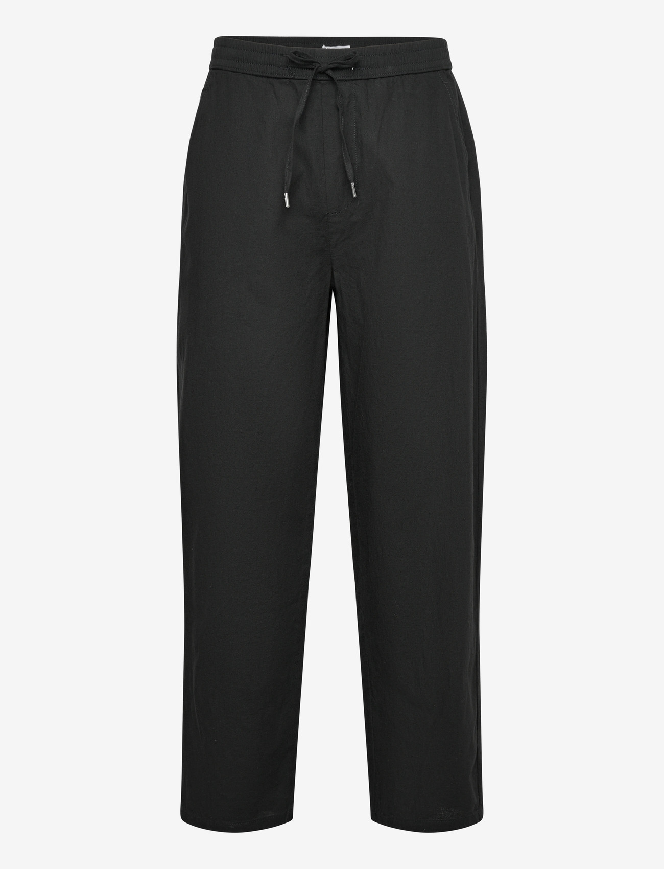 Lindbergh - Linen wide fit pants - linen trousers - black - 1