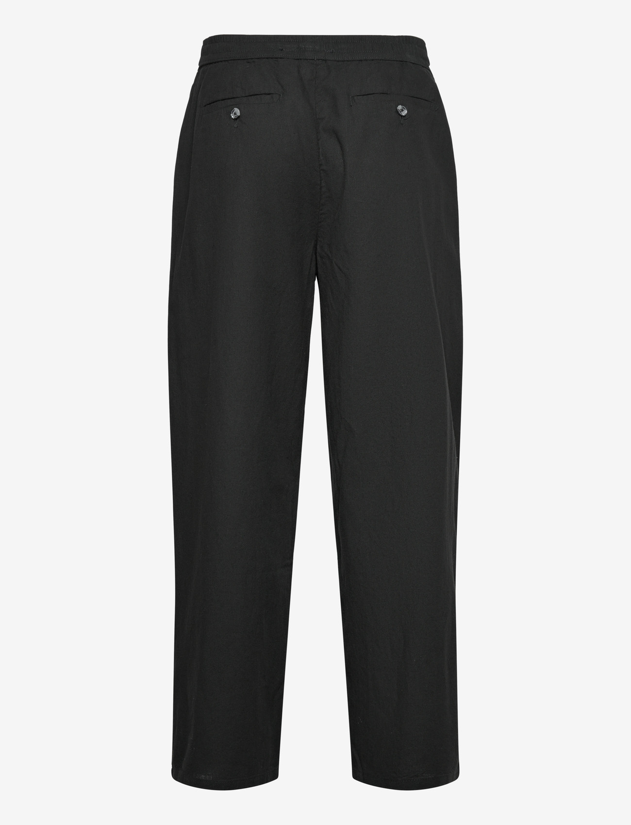 Lindbergh - Linen wide fit pants - linen trousers - black - 2