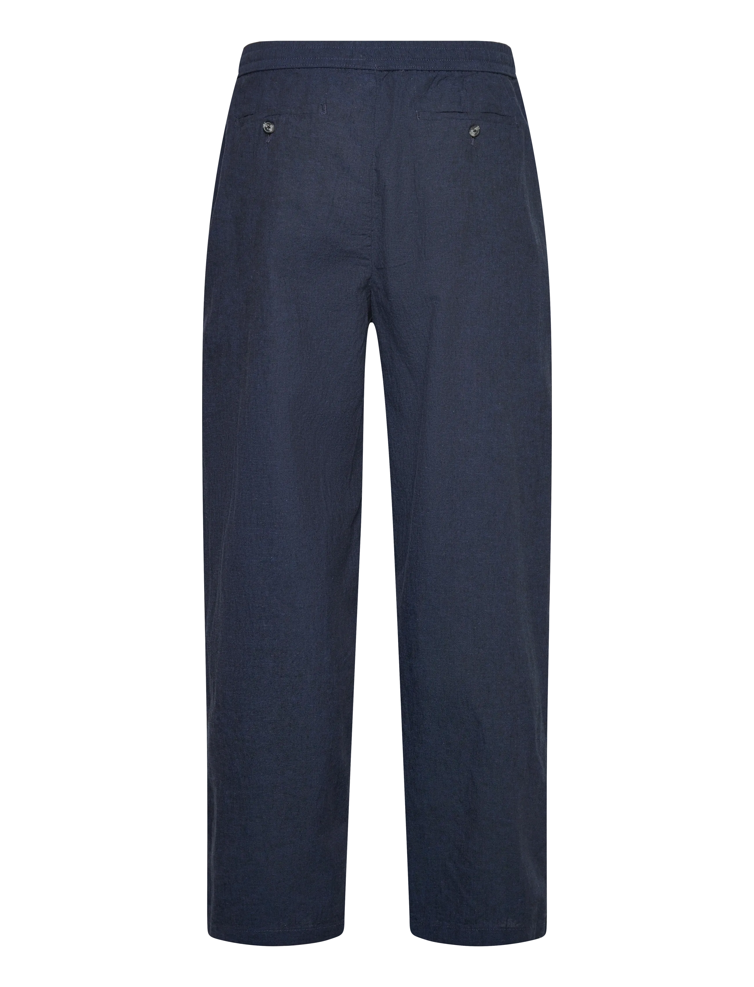 Lindbergh - Linen wide fit pants - linased püksid - dk blue - 2