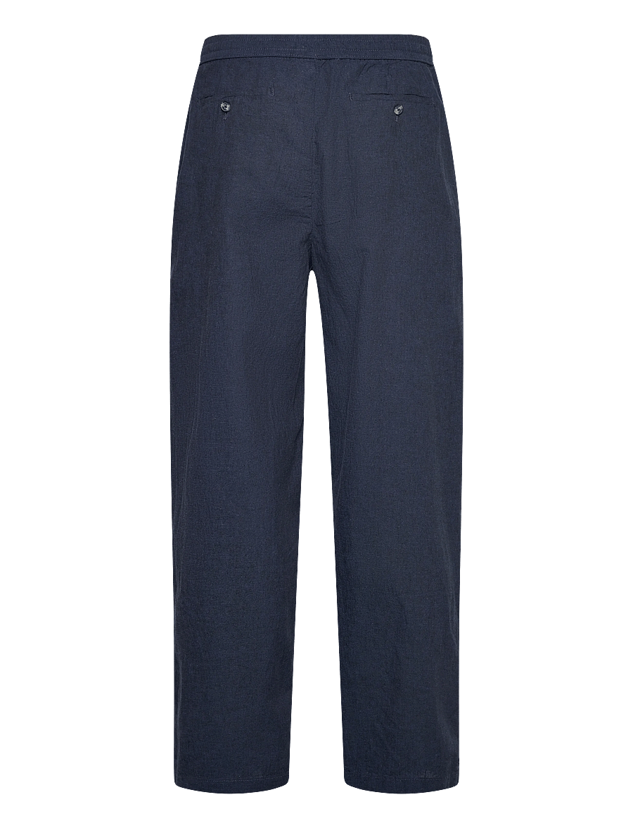 Lindbergh - Linen wide fit pants - leinenhosen - dk blue - 2