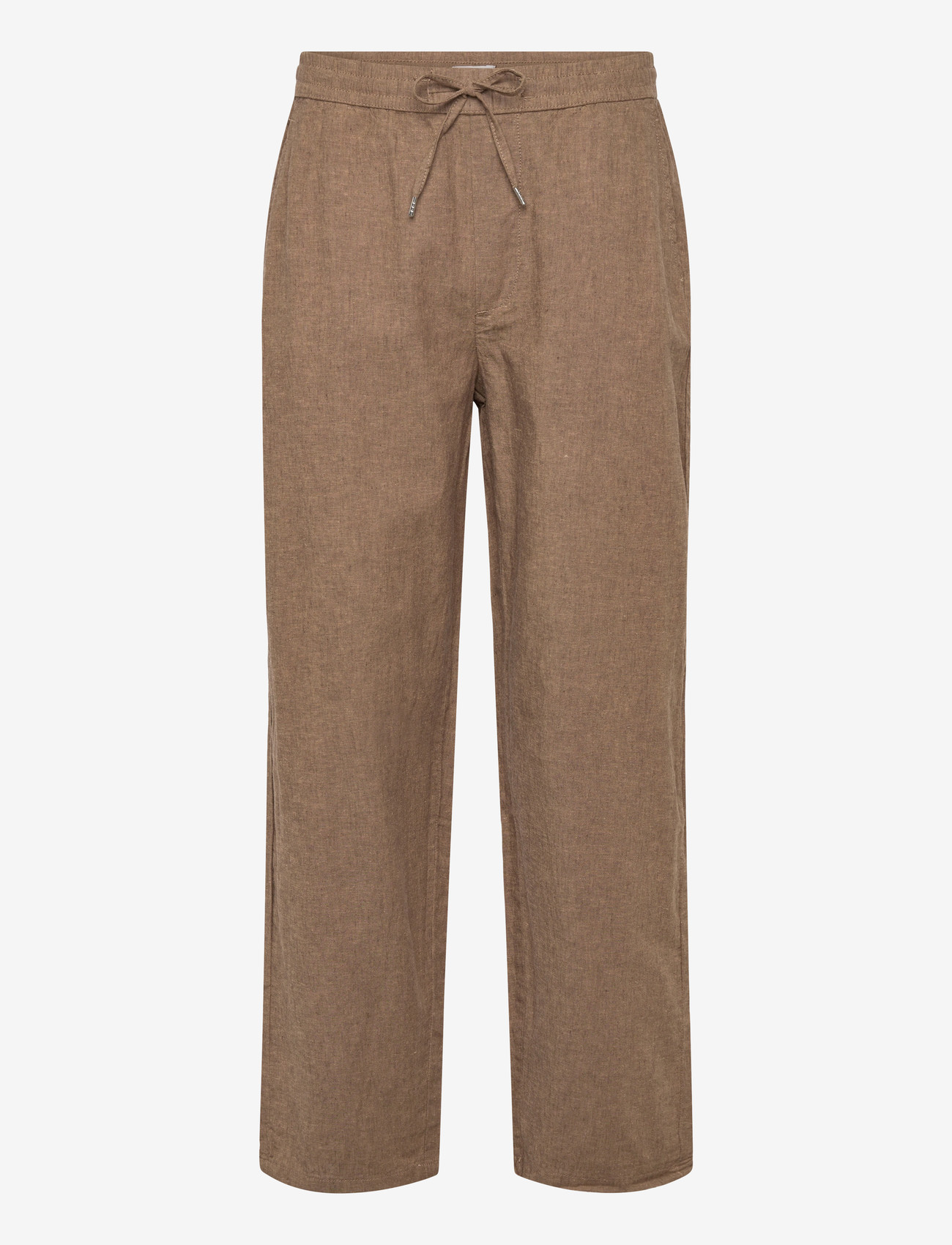 Lindbergh - Linen wide fit pants - linased püksid - dk stone - 1