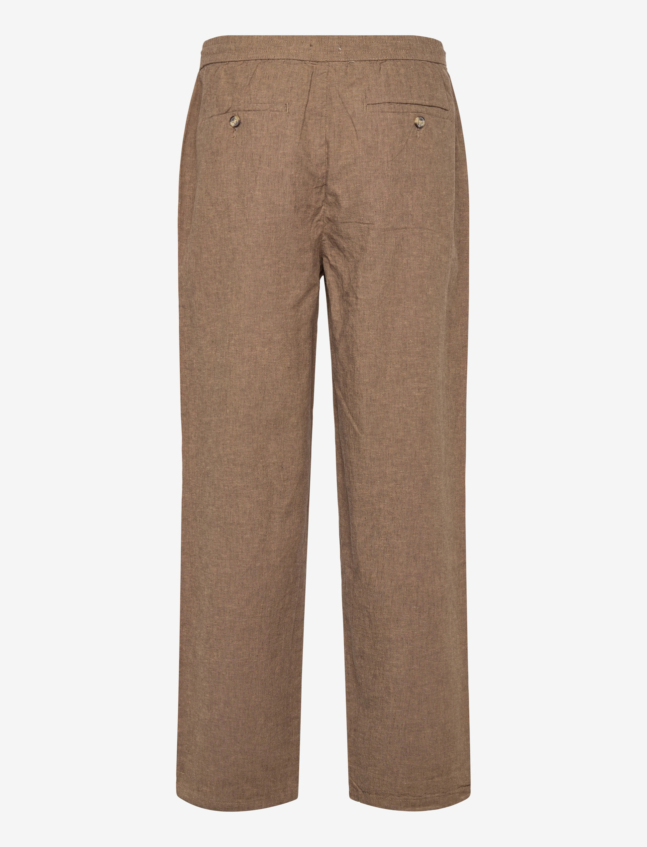Lindbergh - Linen wide fit pants - linased püksid - dk stone - 2
