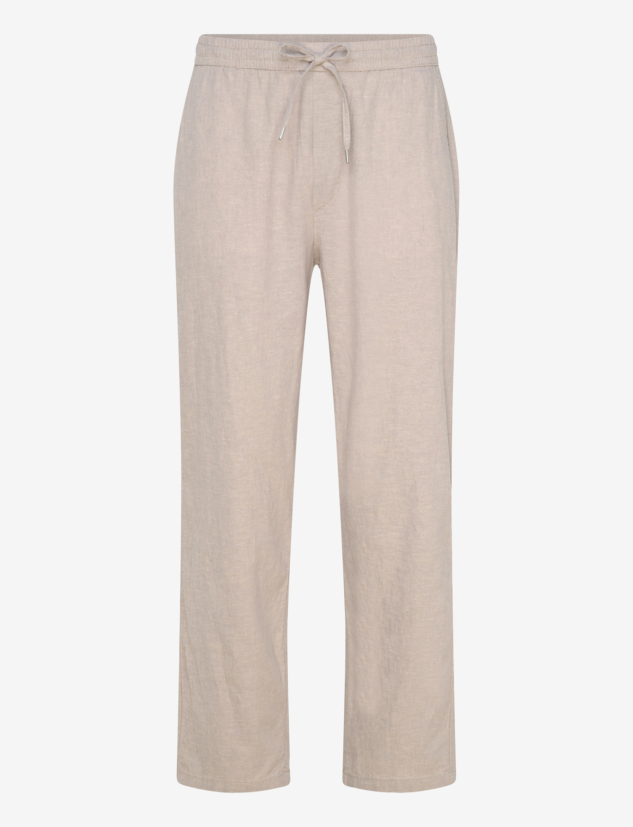 Lindbergh - Linen wide fit pants - linased püksid - grey - 1