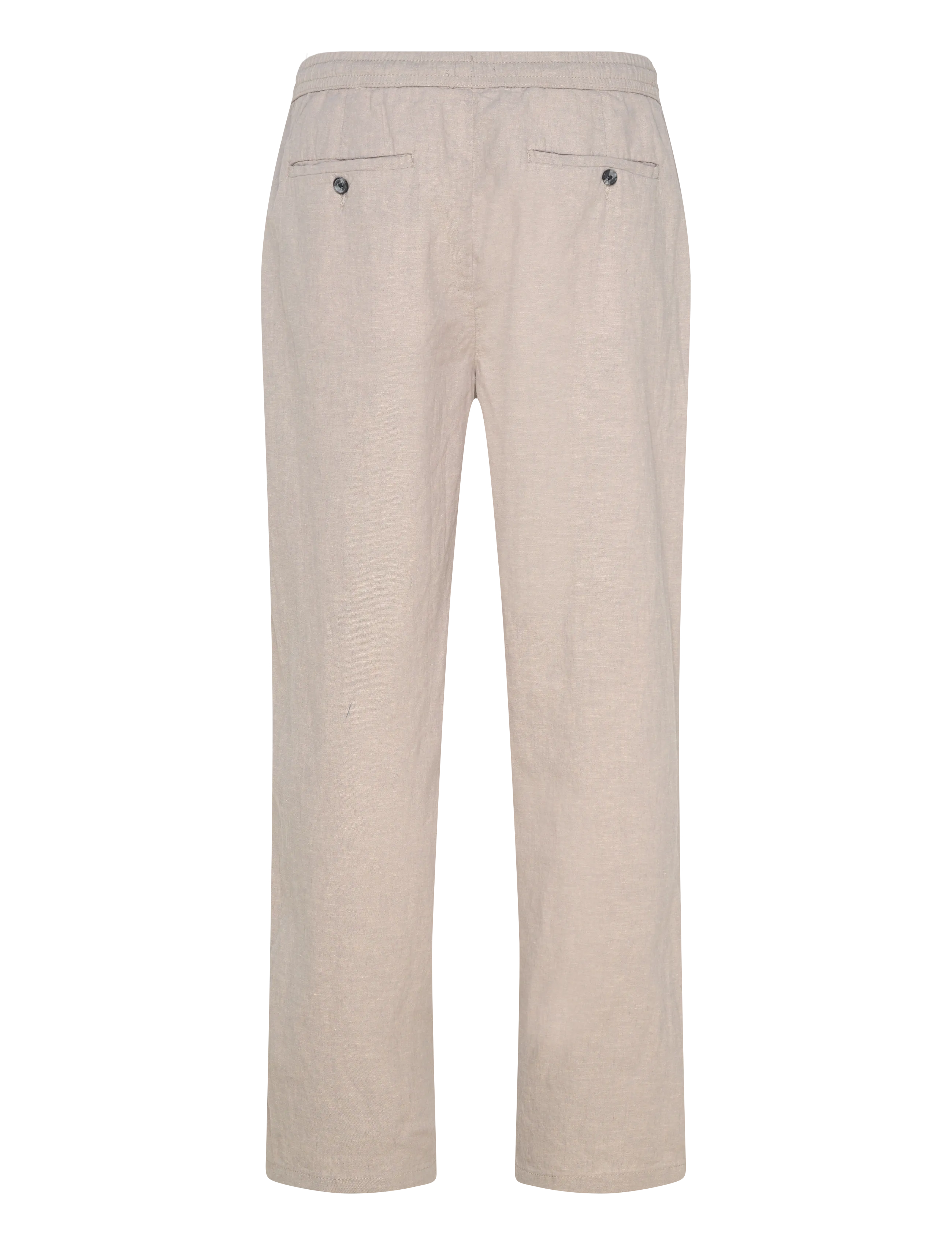 Lindbergh - Linen wide fit pants - linnebyxor - grey - 2