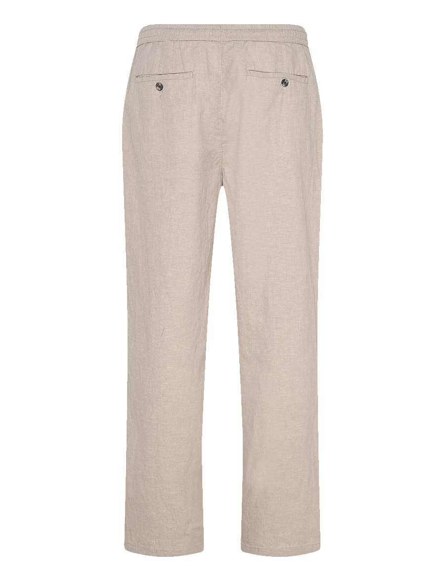 Lindbergh - Linen wide fit pants - linased püksid - grey - 2
