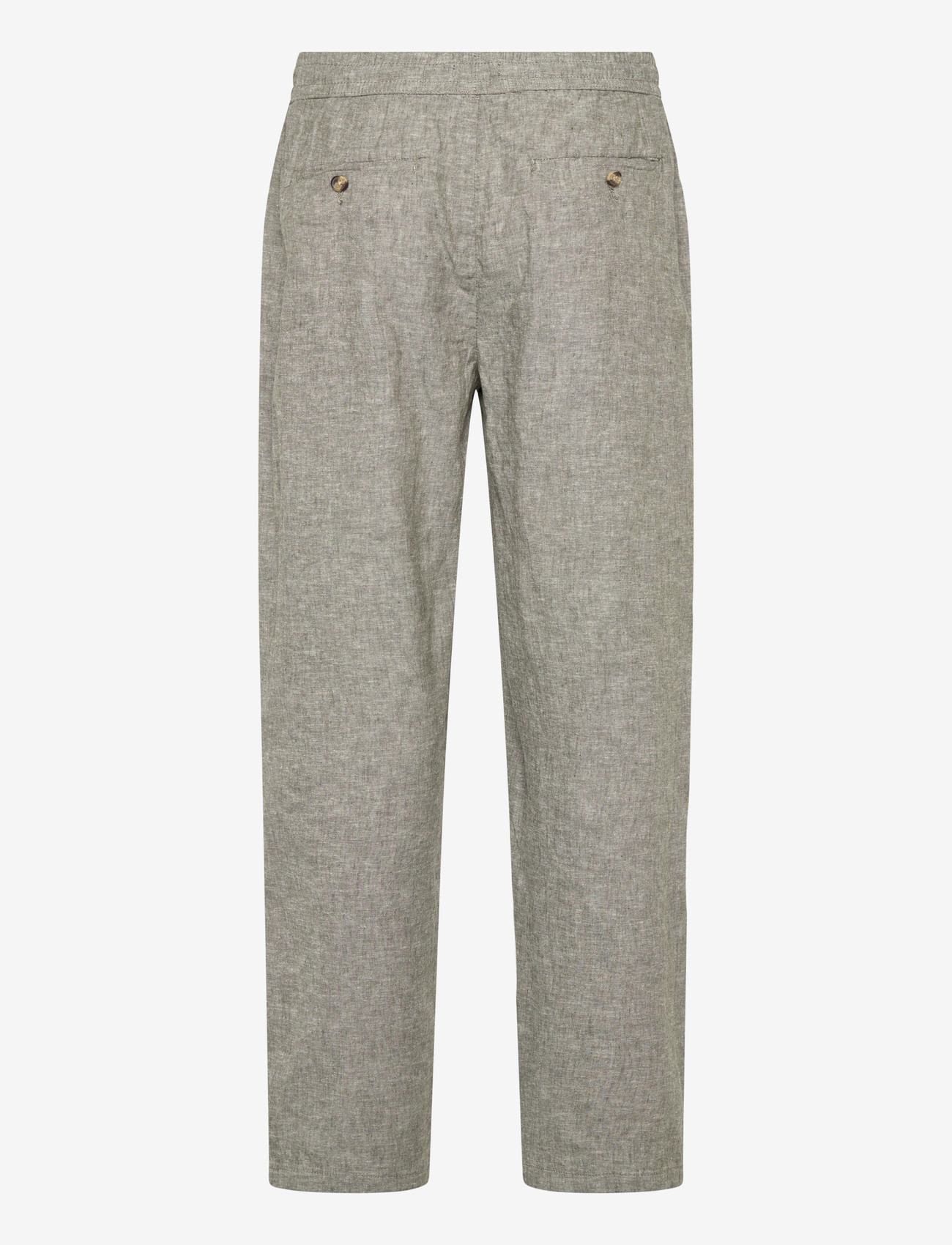 Lindbergh - Linen wide fit pants - linased püksid - lt army - 2