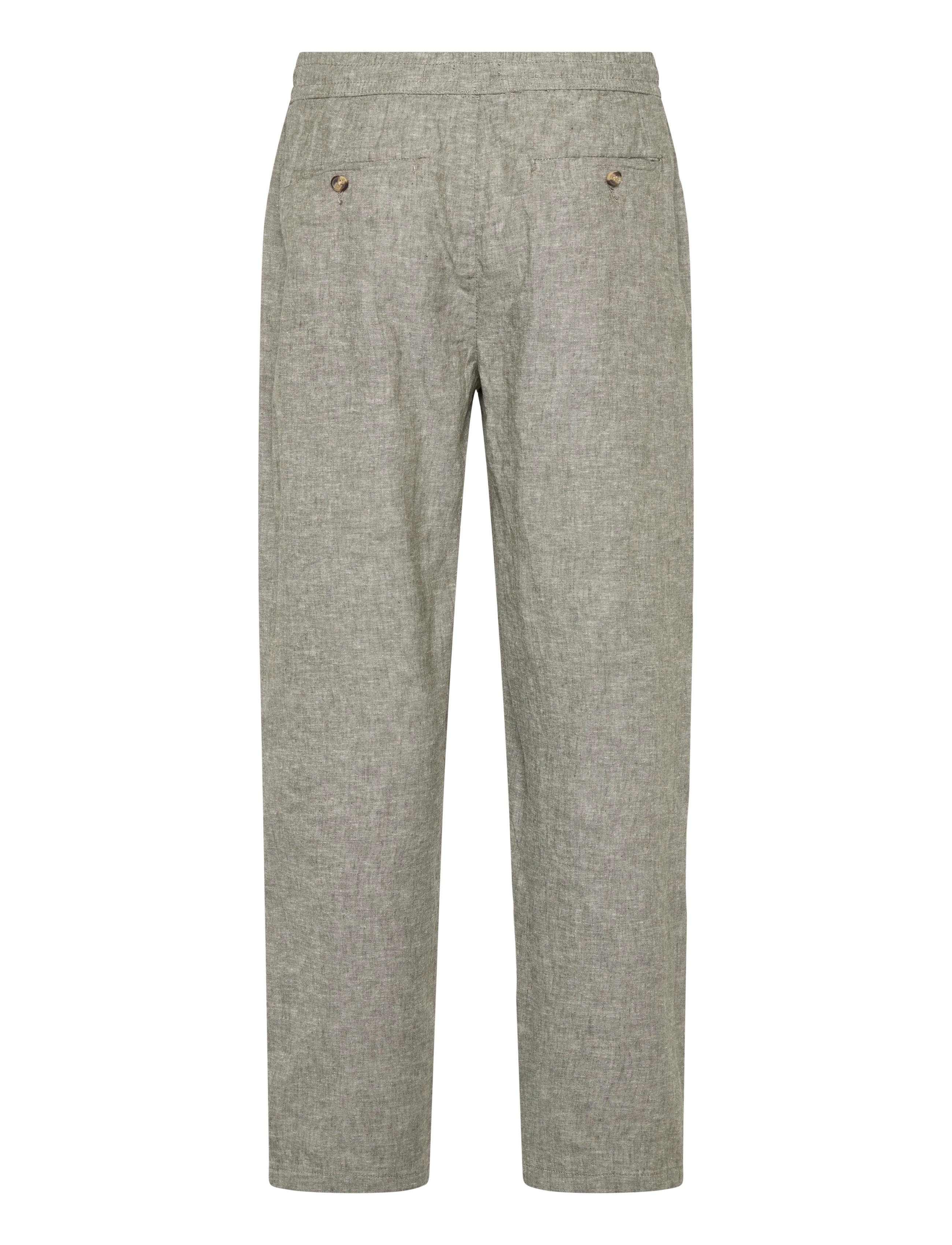 Lindbergh - Linen wide fit pants - leinenhosen - lt army - 2