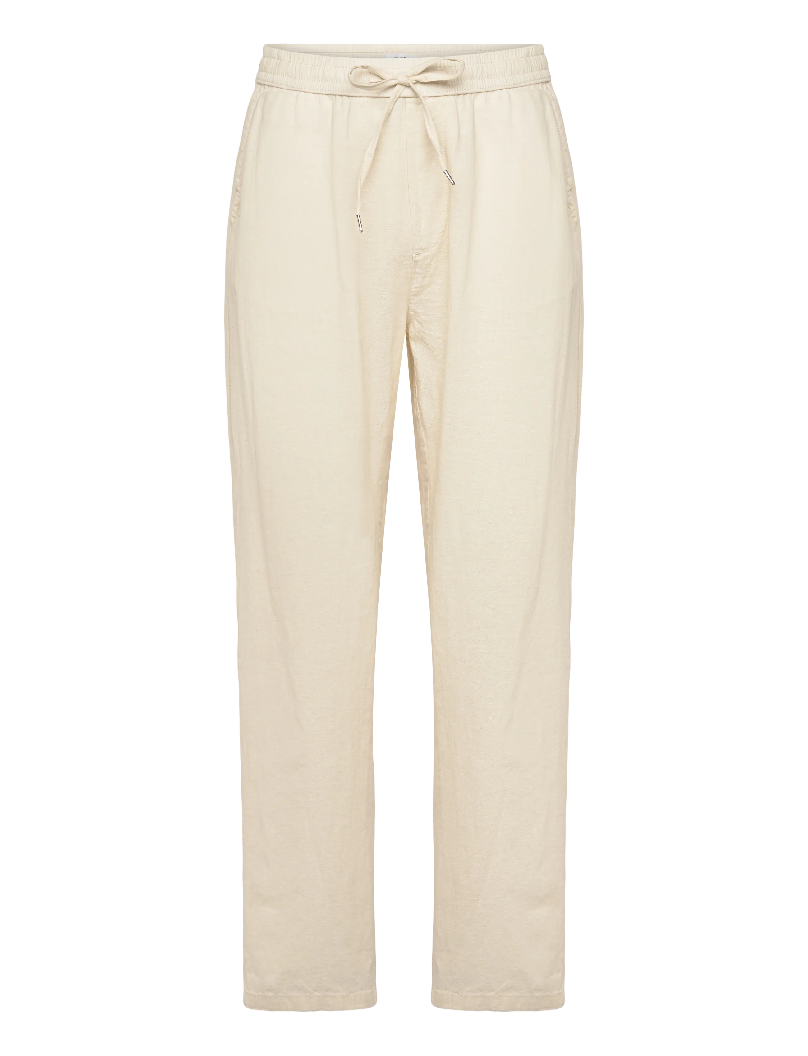LINDBERGH Linen Wide Fit Hosen Cream - L - Herren