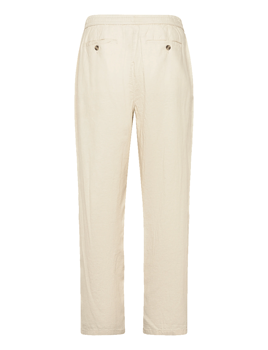 Lindbergh - Linen wide fit pants - linnebyxor - lt sand - 2