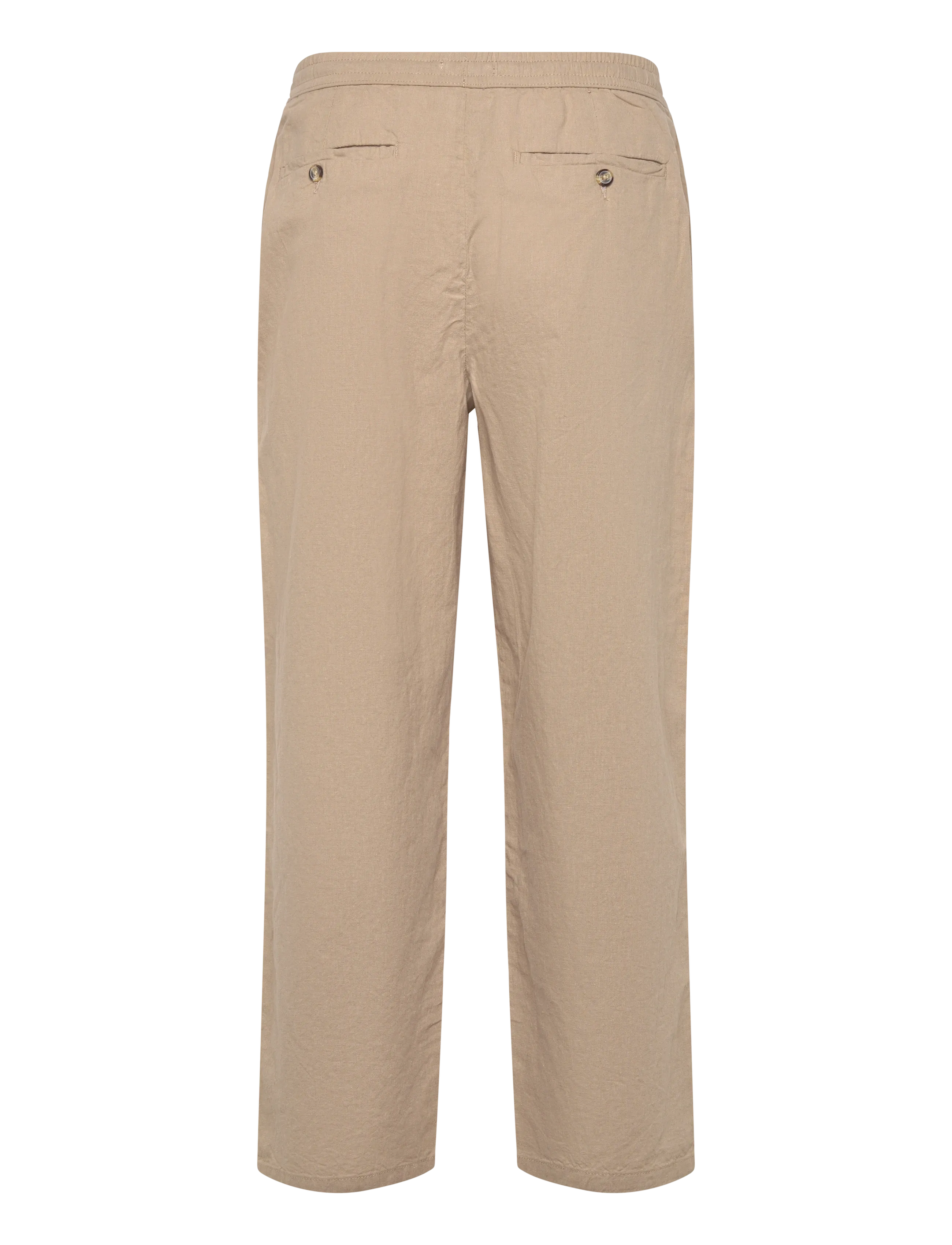 Lindbergh - Linen wide fit pants - hørbukser - sand - 2