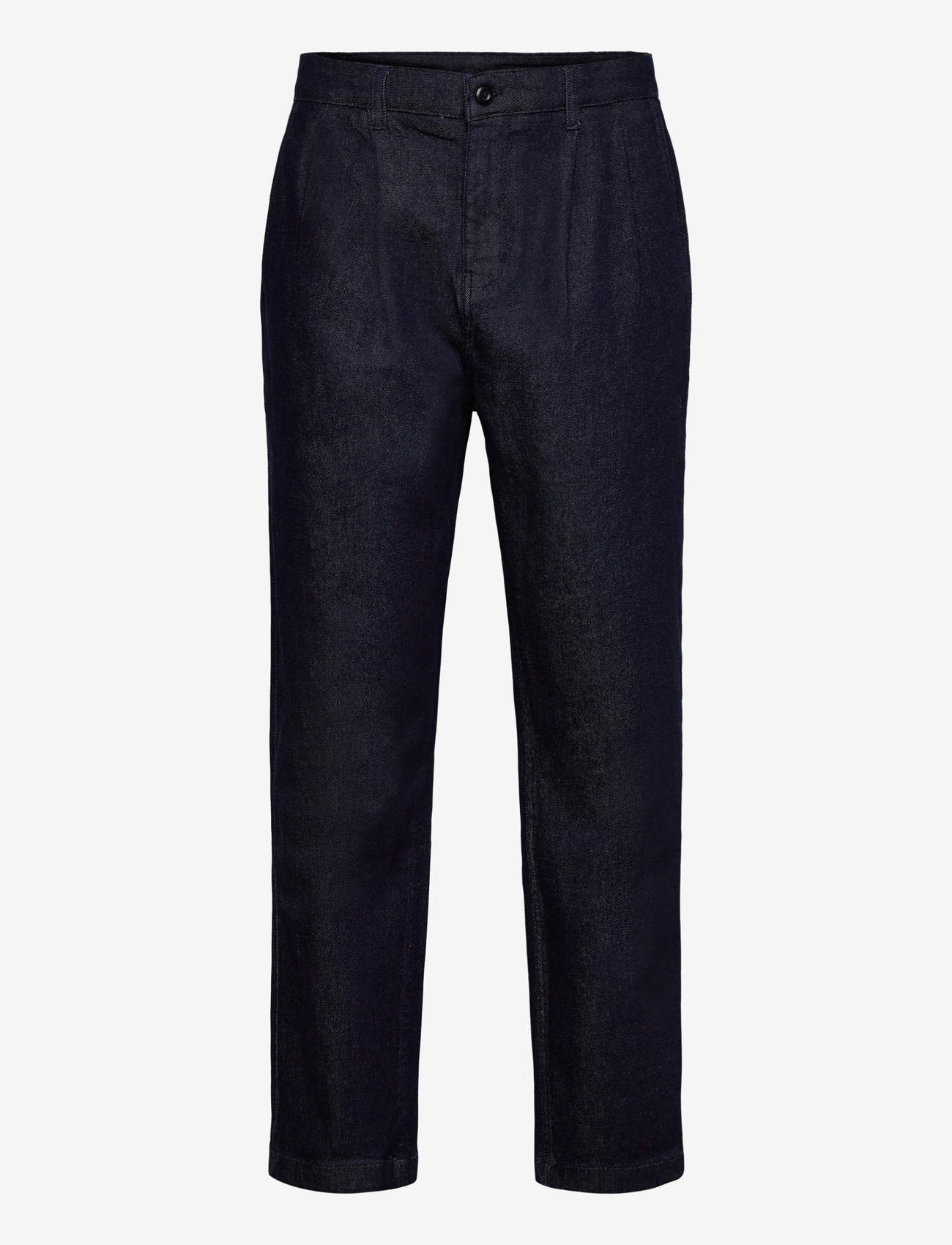Lindbergh - Indigo double pleat pants - loose jeans - indigo blue - 1
