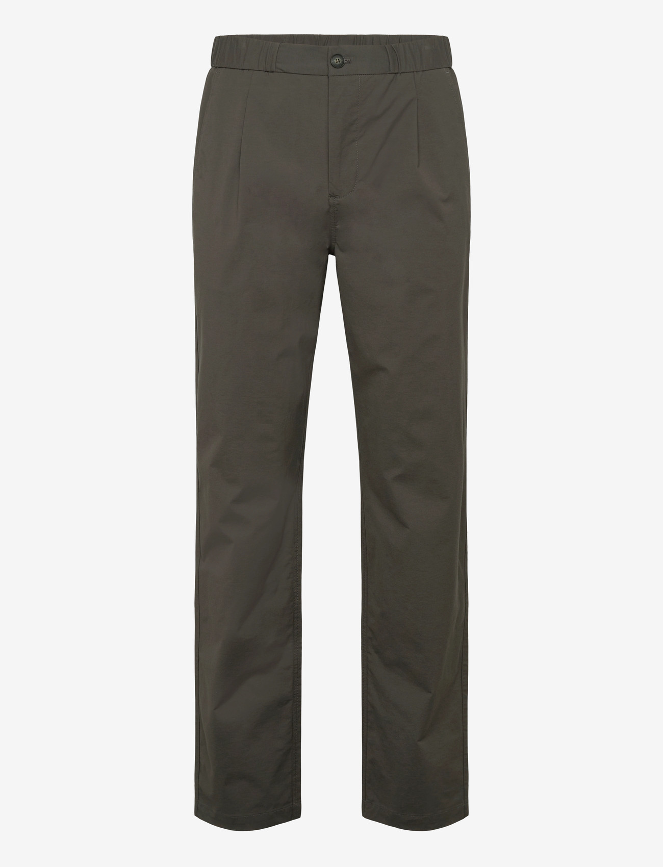 Lindbergh - Superflex paper touch pants - casual trousers - dk army - 1