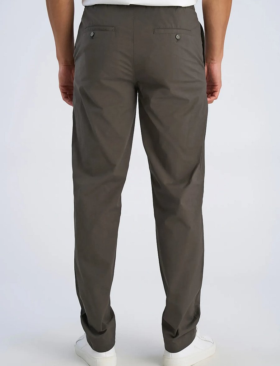 Lindbergh - Superflex paper touch pants - casual - dk army - 4