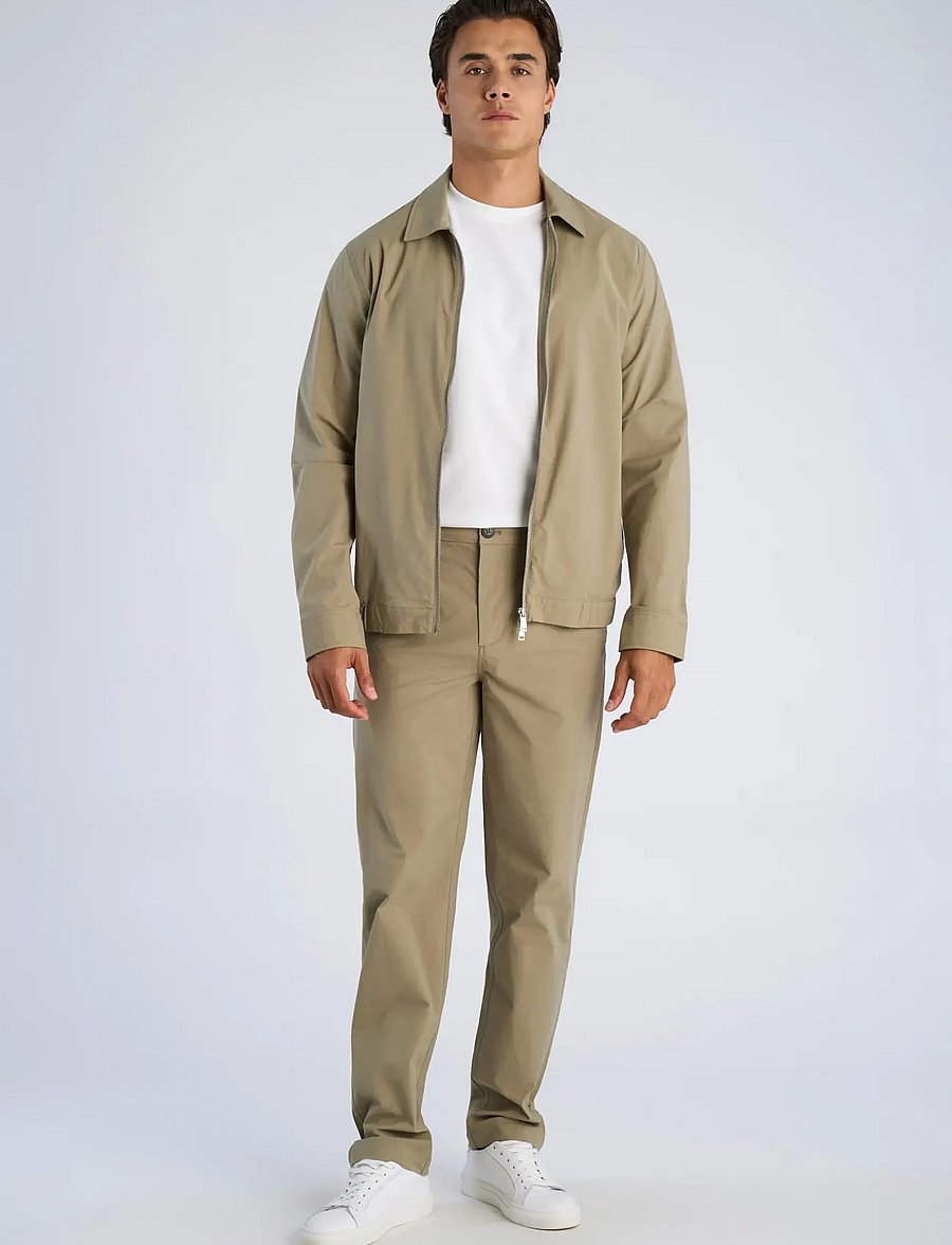 Lindbergh - Superflex paper touch pants - casual - dusty army - 0