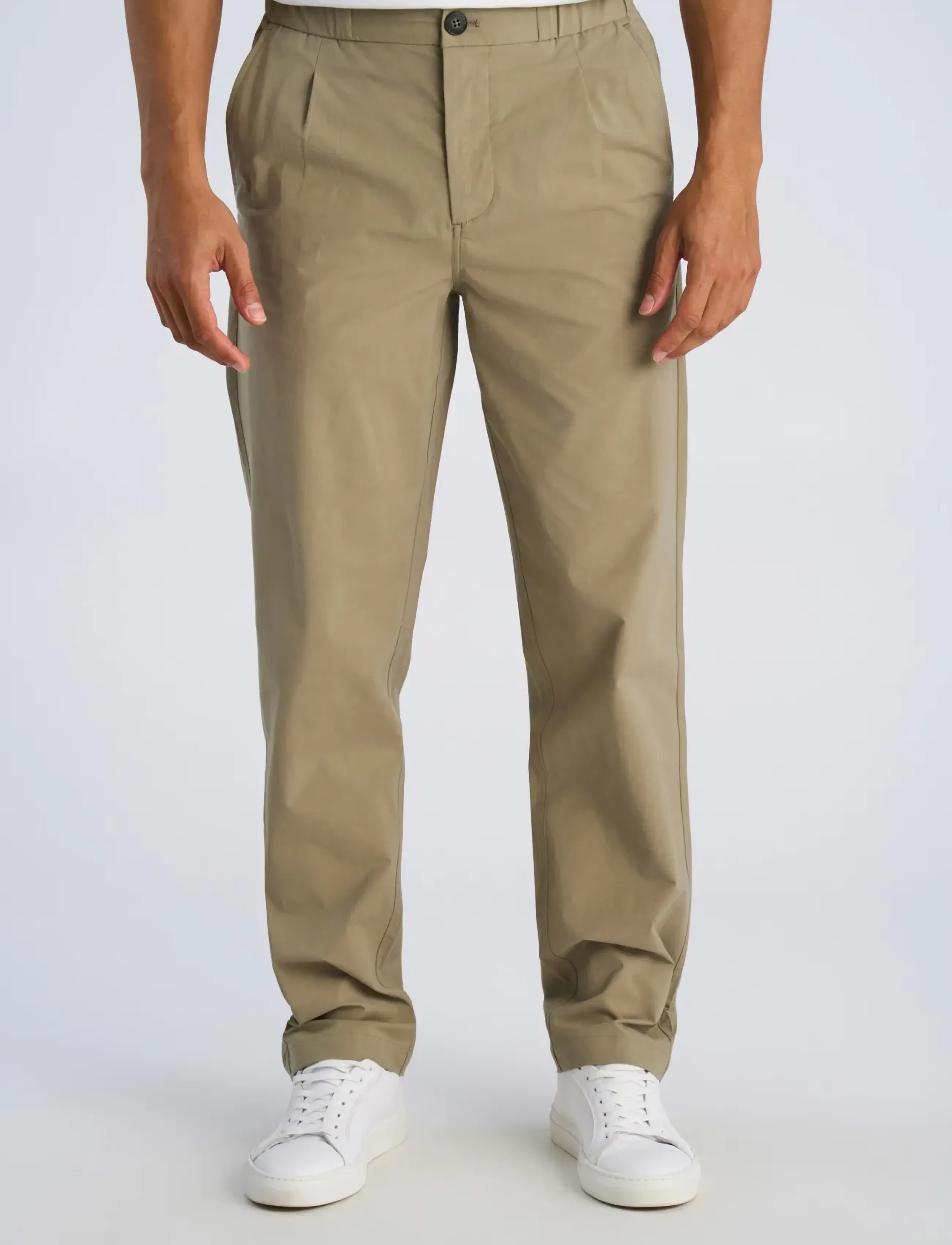 Lindbergh - Superflex paper touch pants - casual - dusty army - 3