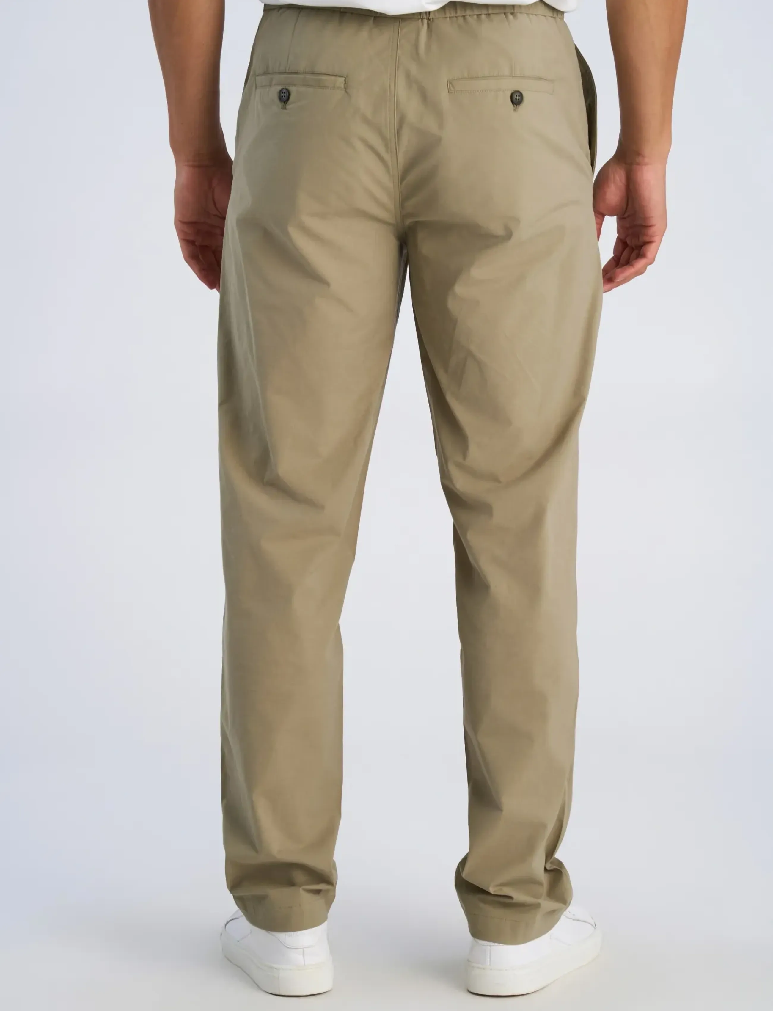 Lindbergh - Superflex paper touch pants - casual - dusty army - 4