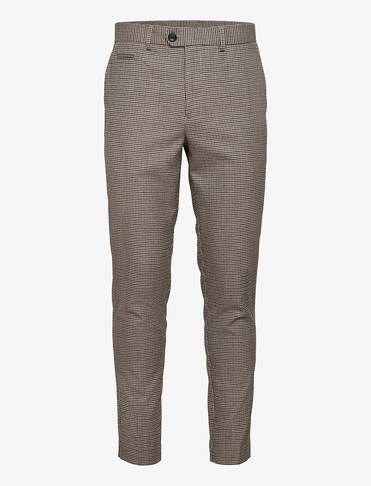Lindbergh - Houndtooth pants - dk sand - 0