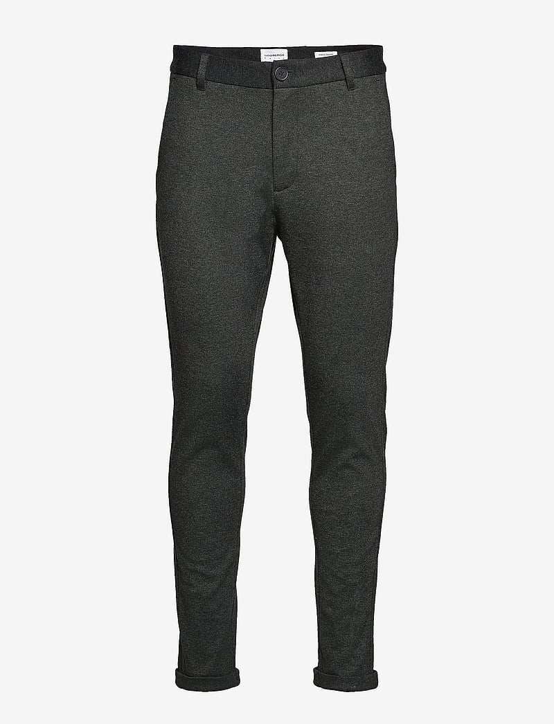 Lindbergh - Superflex knitted cropped pant - casual bukser - army mix - 1