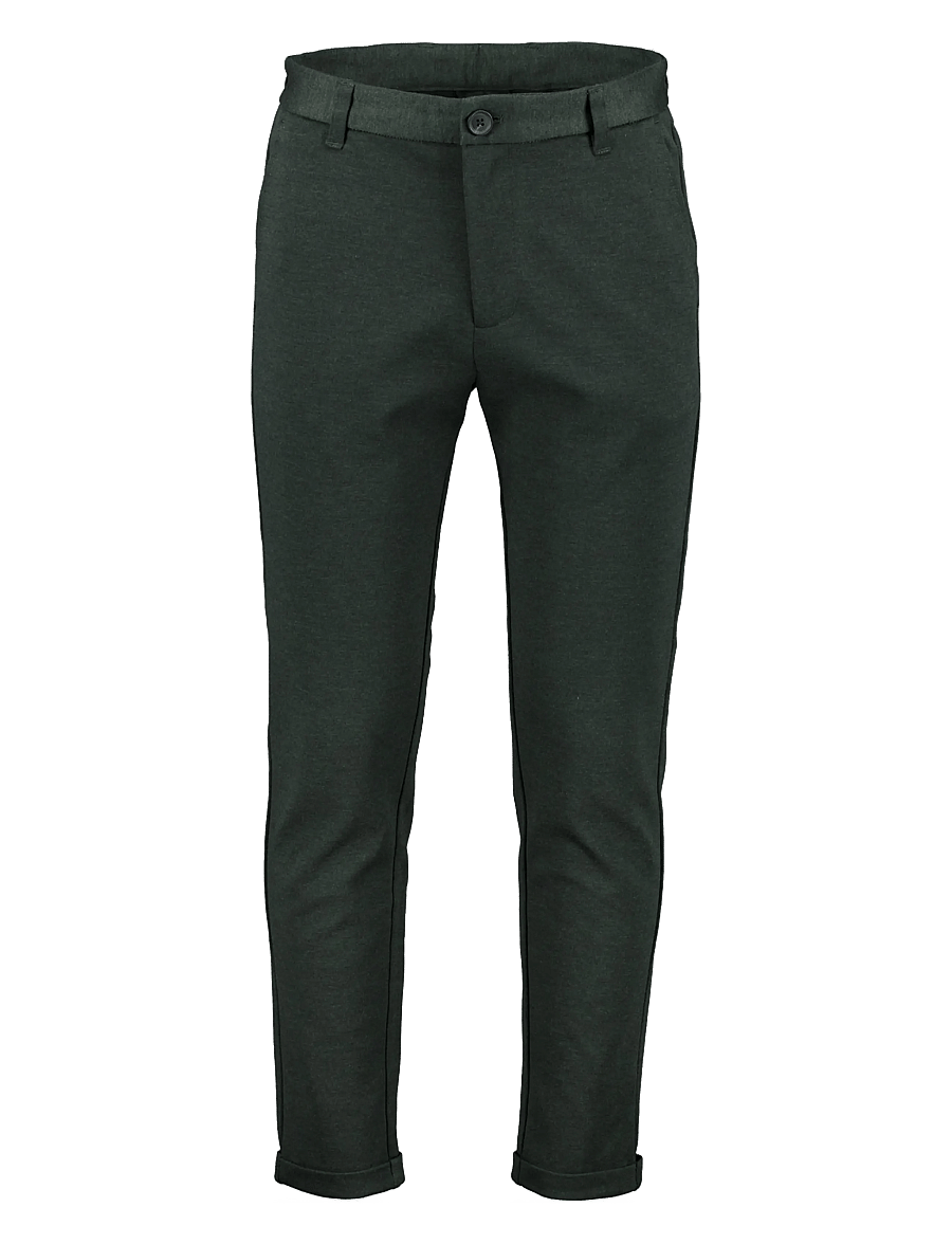 Lindbergh - Superflex knitted cropped pant - freizeithosen - army mix - 1