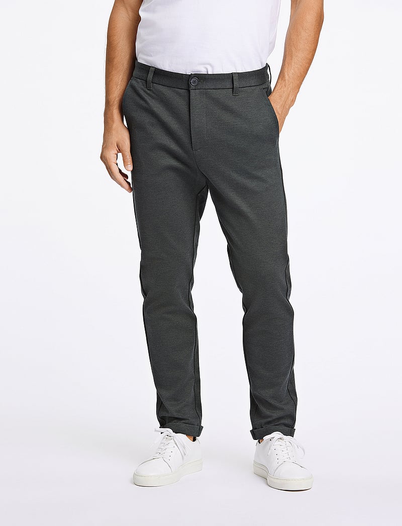 Lindbergh - Superflex knitted cropped pant - casual bukser - army mix - 3