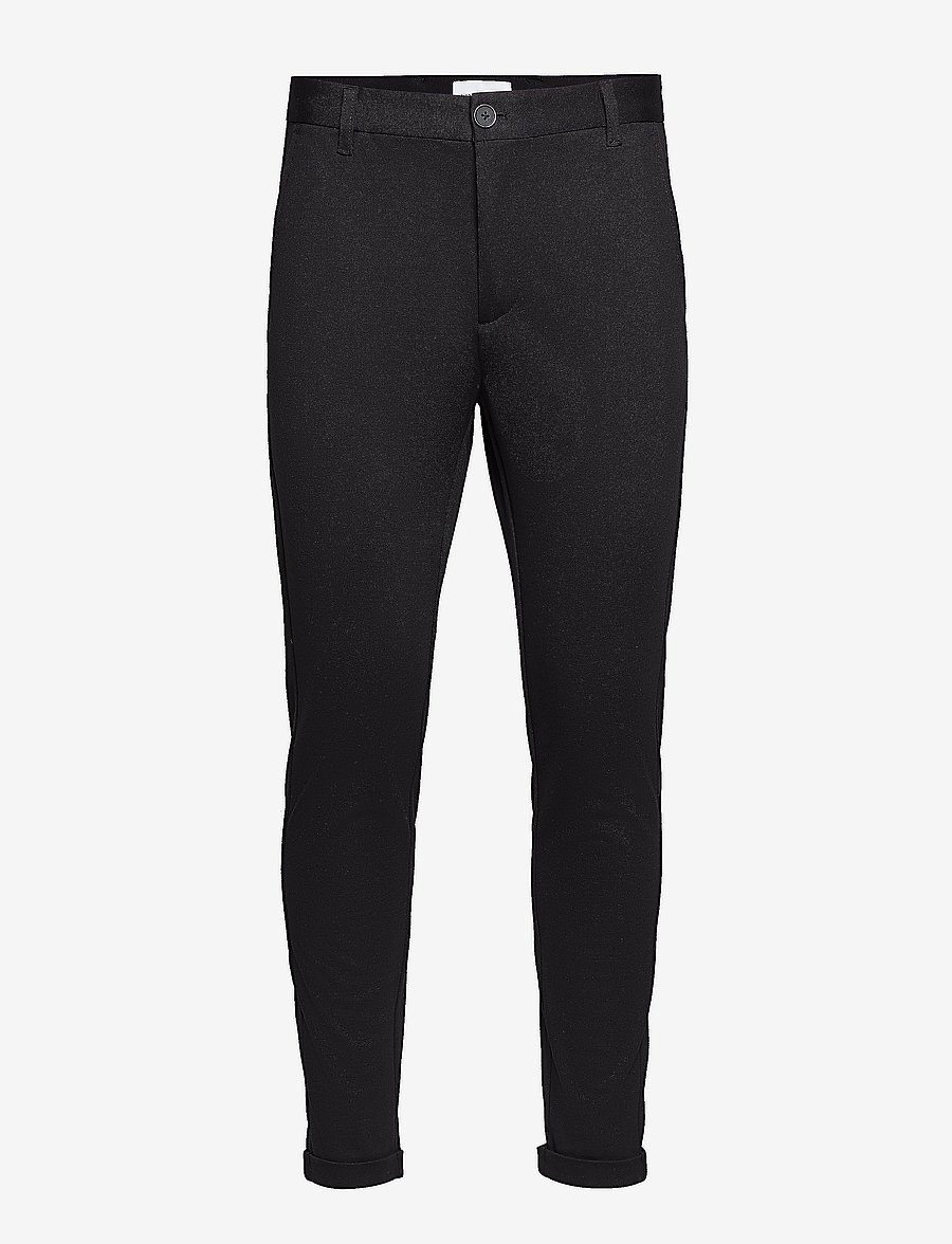 Lindbergh - Superflex knitted cropped pant - casual - black - 1