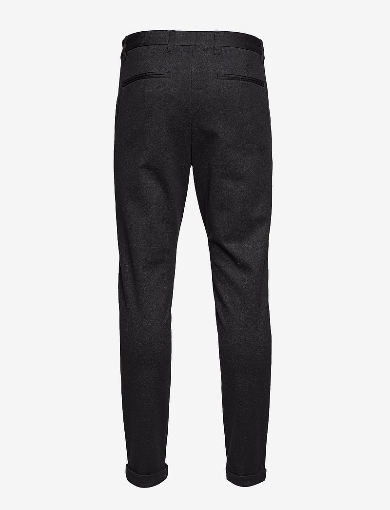 Lindbergh - Superflex knitted cropped pant - casual byxor - black - 2