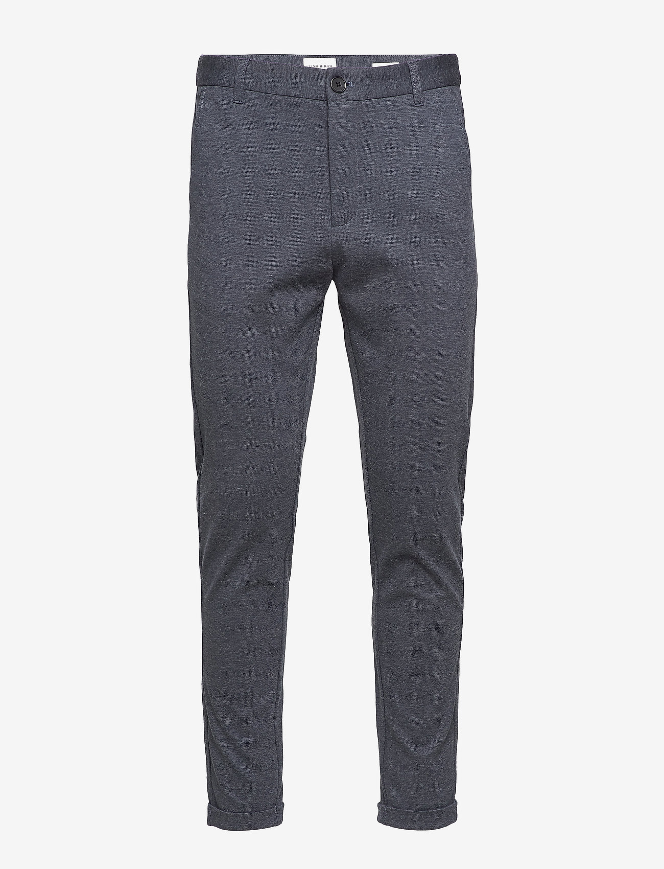 Lindbergh - Superflex knitted cropped pant - casual byxor - blue mix - 1