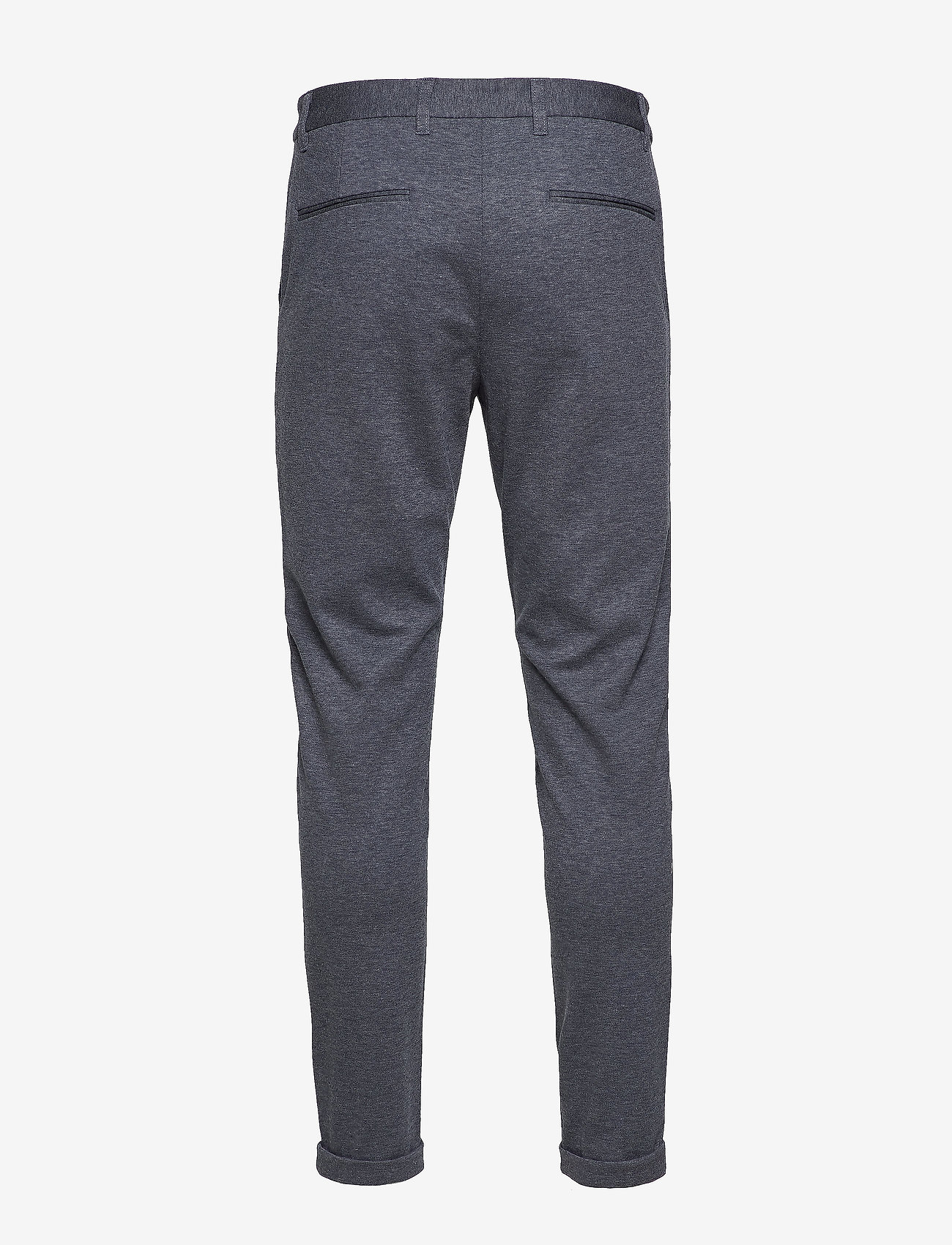 Lindbergh - Superflex knitted cropped pant - casual byxor - blue mix - 2