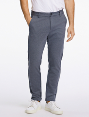 Lindbergh - Superflex knitted cropped pant - chinos - blue mix - 2