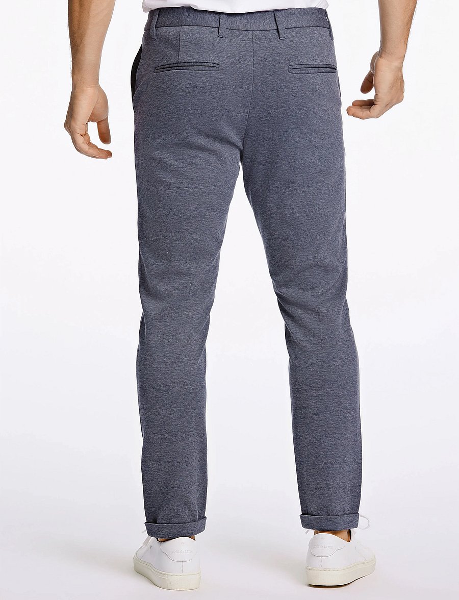 Lindbergh - Superflex knitted cropped pantSuperflex knitted cropped pant - casual byxor - blue mix - 3