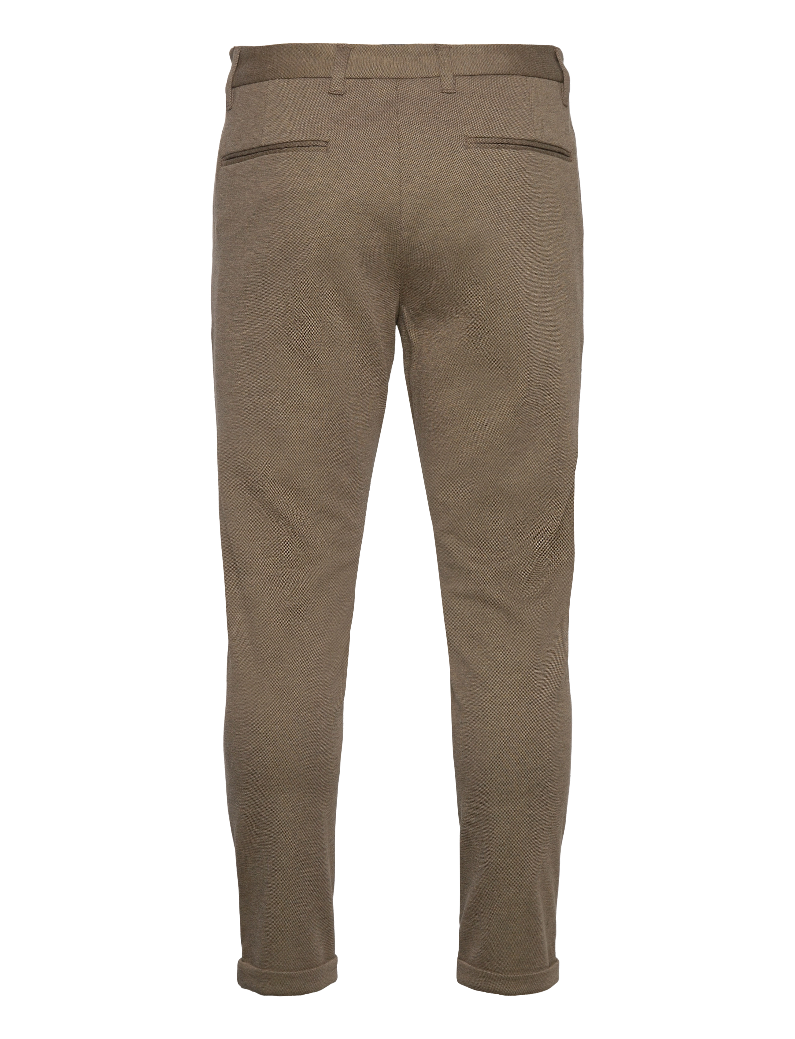 Lindbergh - Superflex knitted cropped pant - casual bukser - deep sand mix - 2
