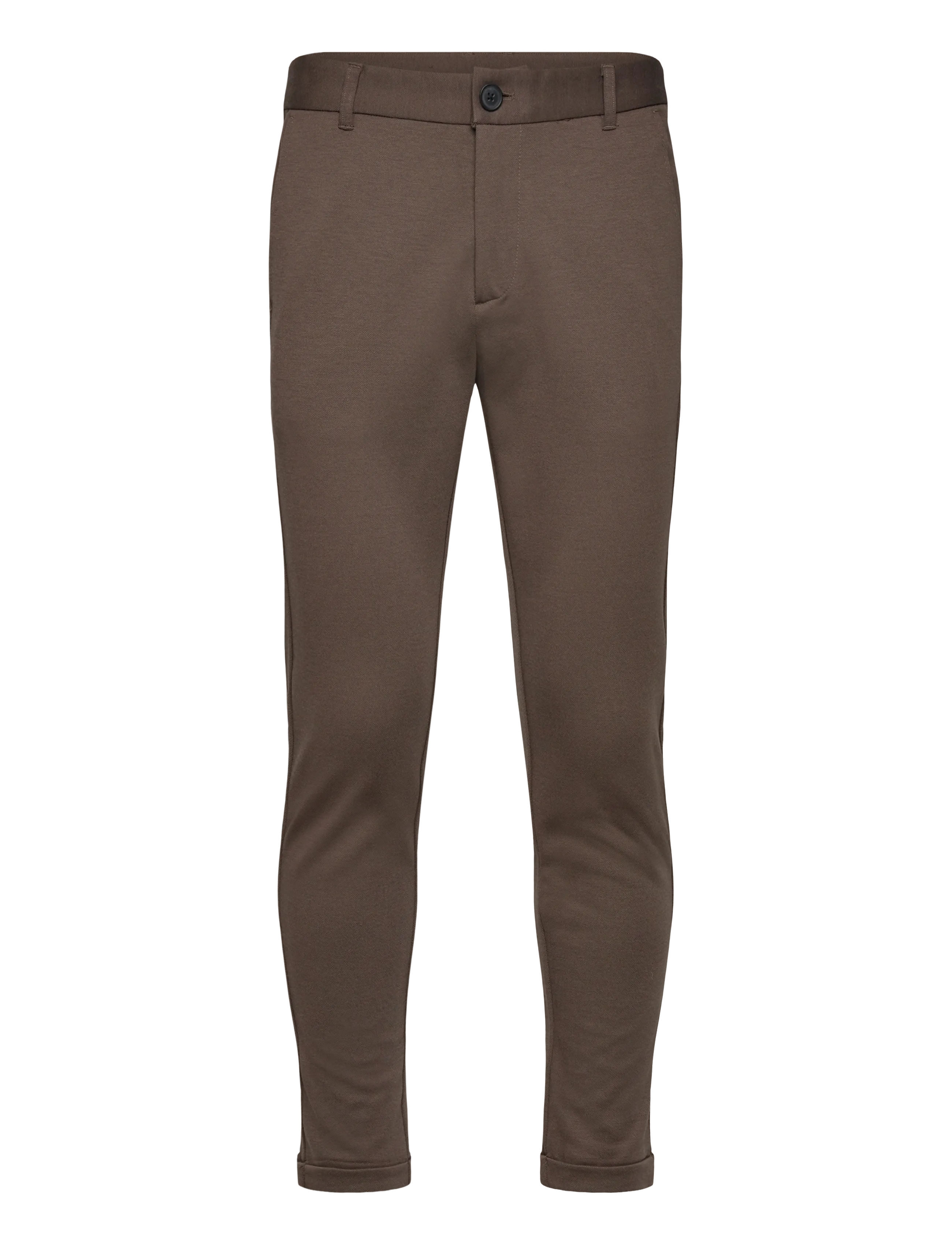 Lindbergh - Superflex knitted cropped pant - freizeithosen - dk army - 1
