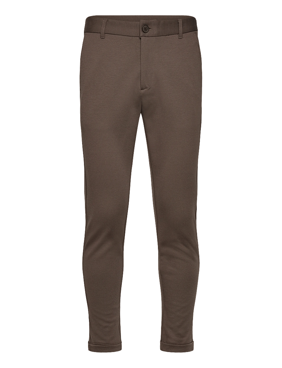 Lindbergh - Superflex knitted cropped pant - freizeithosen - dk army - 1
