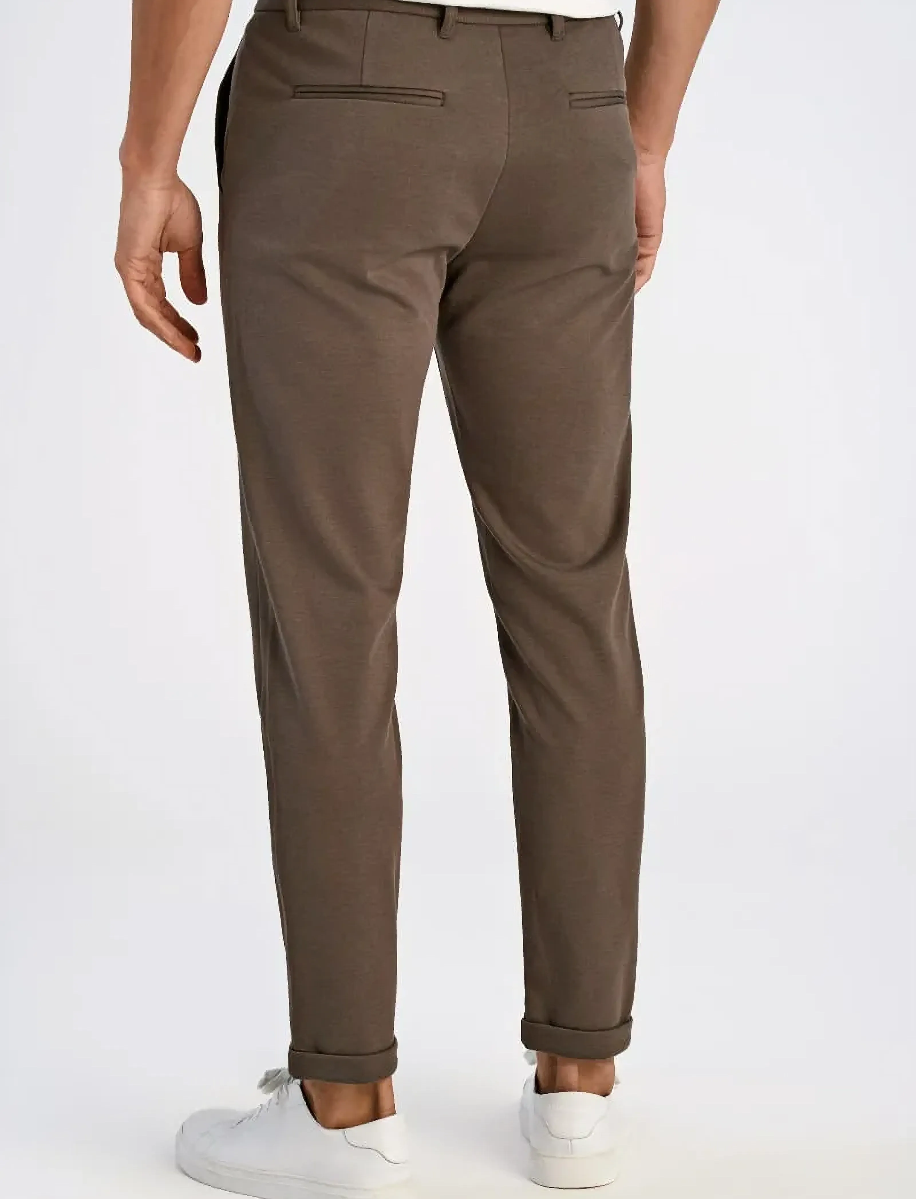Lindbergh - Superflex knitted cropped pant - freizeithosen - dk army - 3
