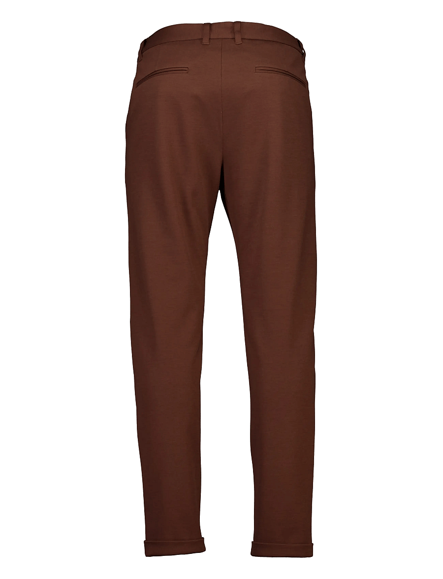 Lindbergh - Superflex knitted cropped pant - freizeithosen - dk brown - 2