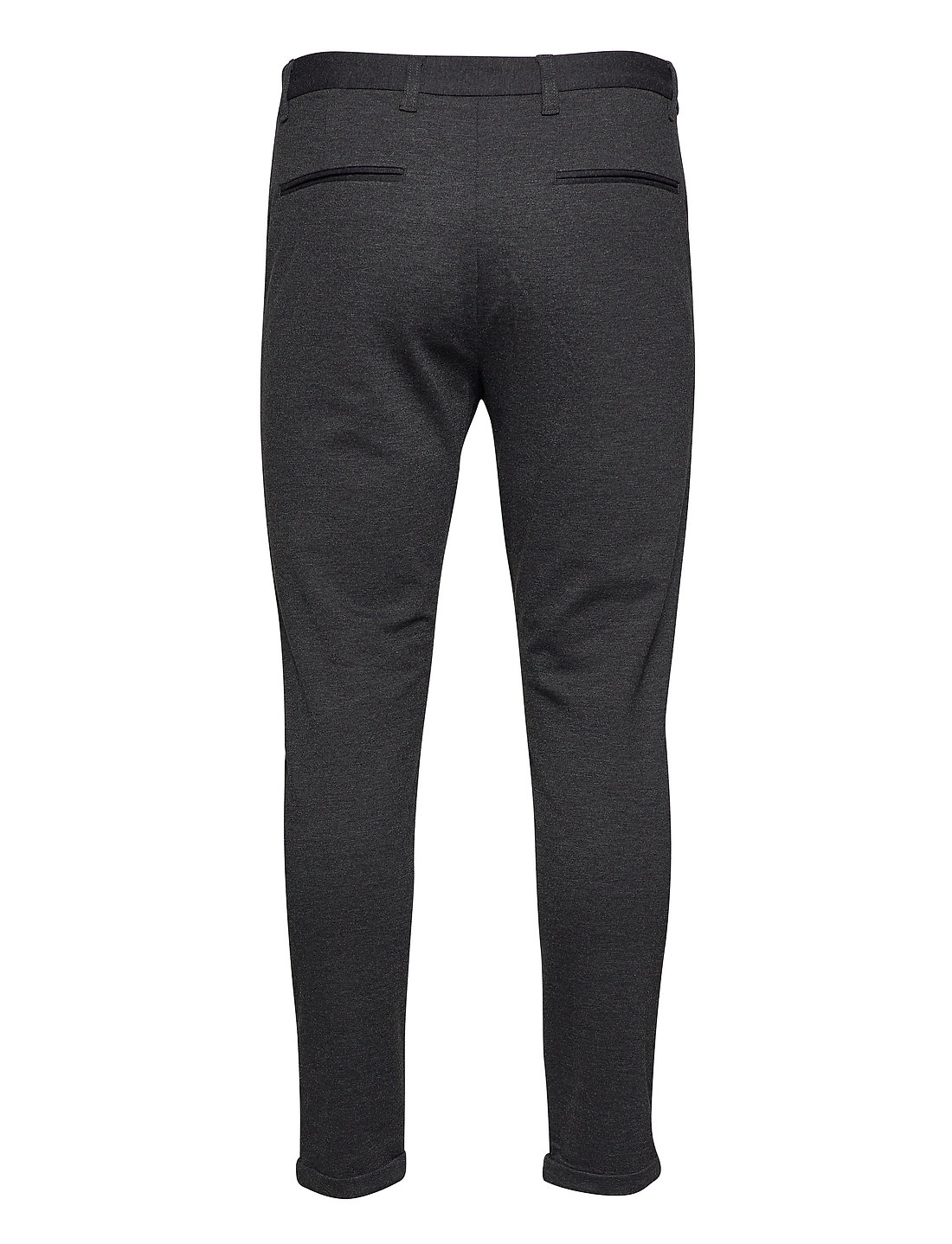 Lindbergh - Superflex knitted cropped pant - kasdienio stiliaus kelnės - dk grey mix - 2