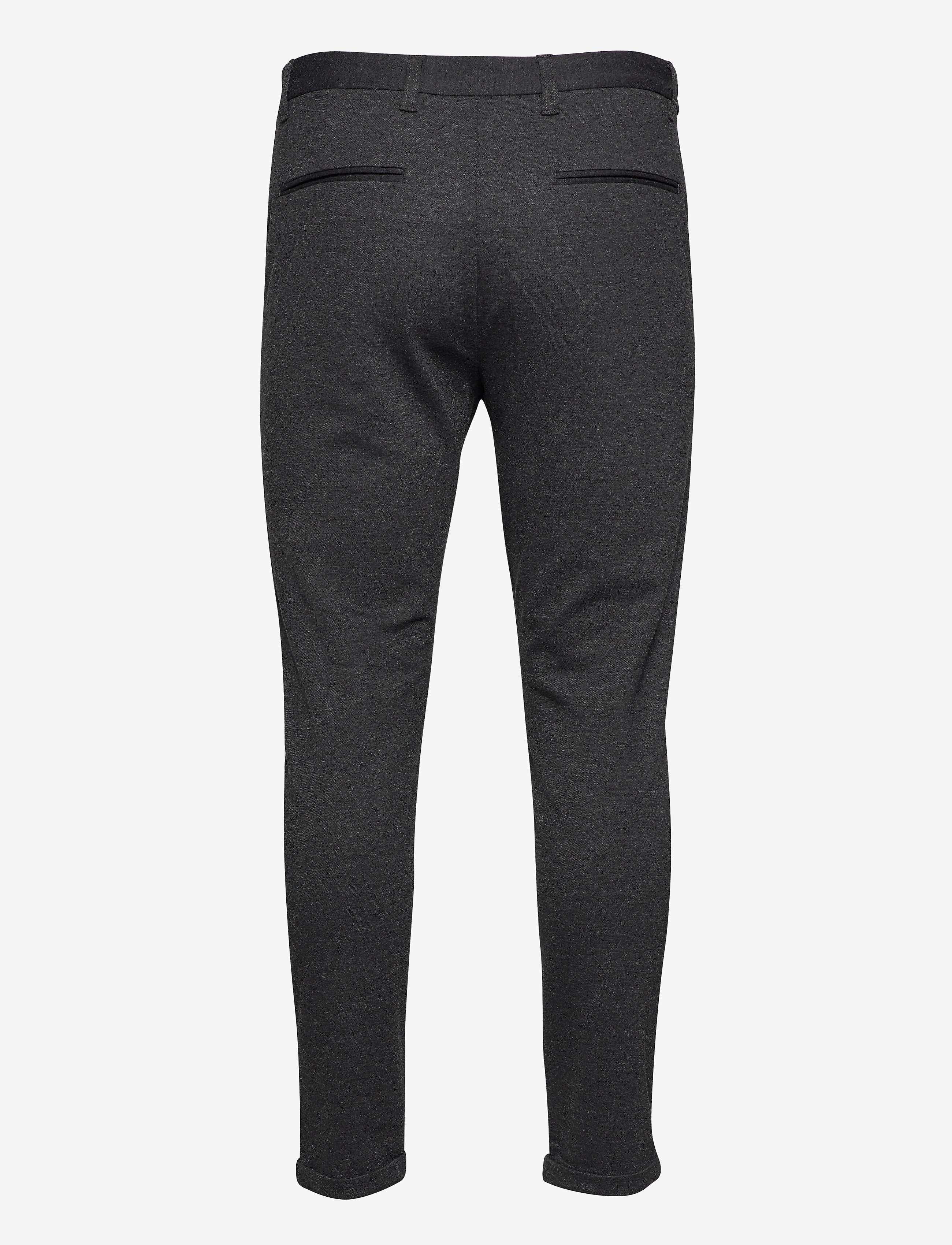 Lindbergh - Superflex knitted cropped pant - casual - dk grey mix - 2