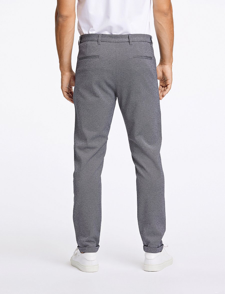 Lindbergh - Superflex knitted cropped pantSuperflex knitted cropped pant - casual byxor - grey mix - 4