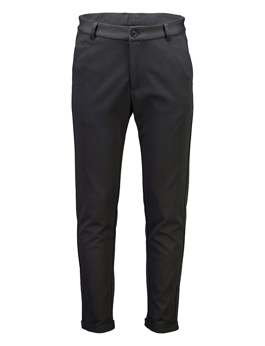Lindbergh - Superflex knitted cropped pant - freizeithosen - ink grey - 1