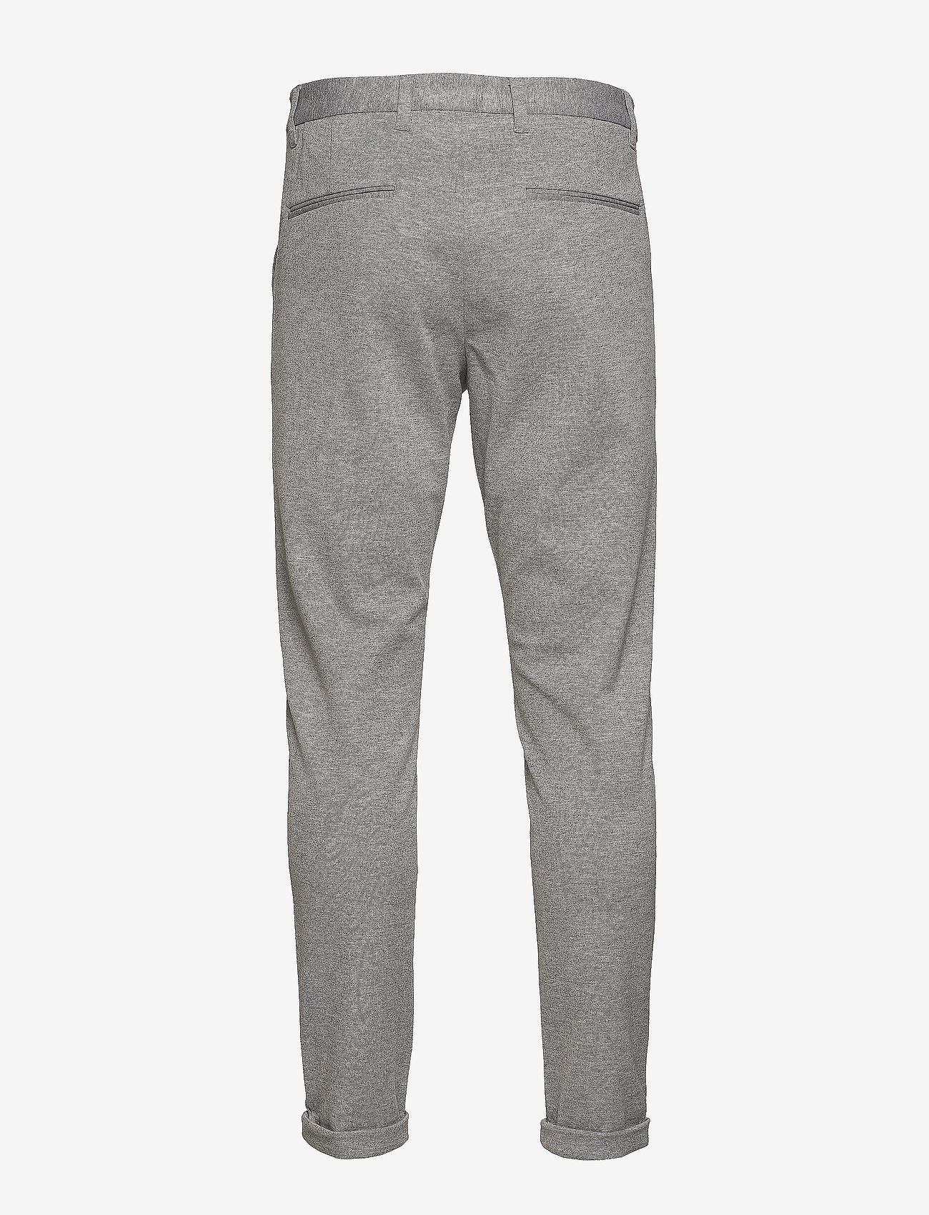 Lindbergh - Superflex knitted cropped pant - chino's - lt grey mix - 1