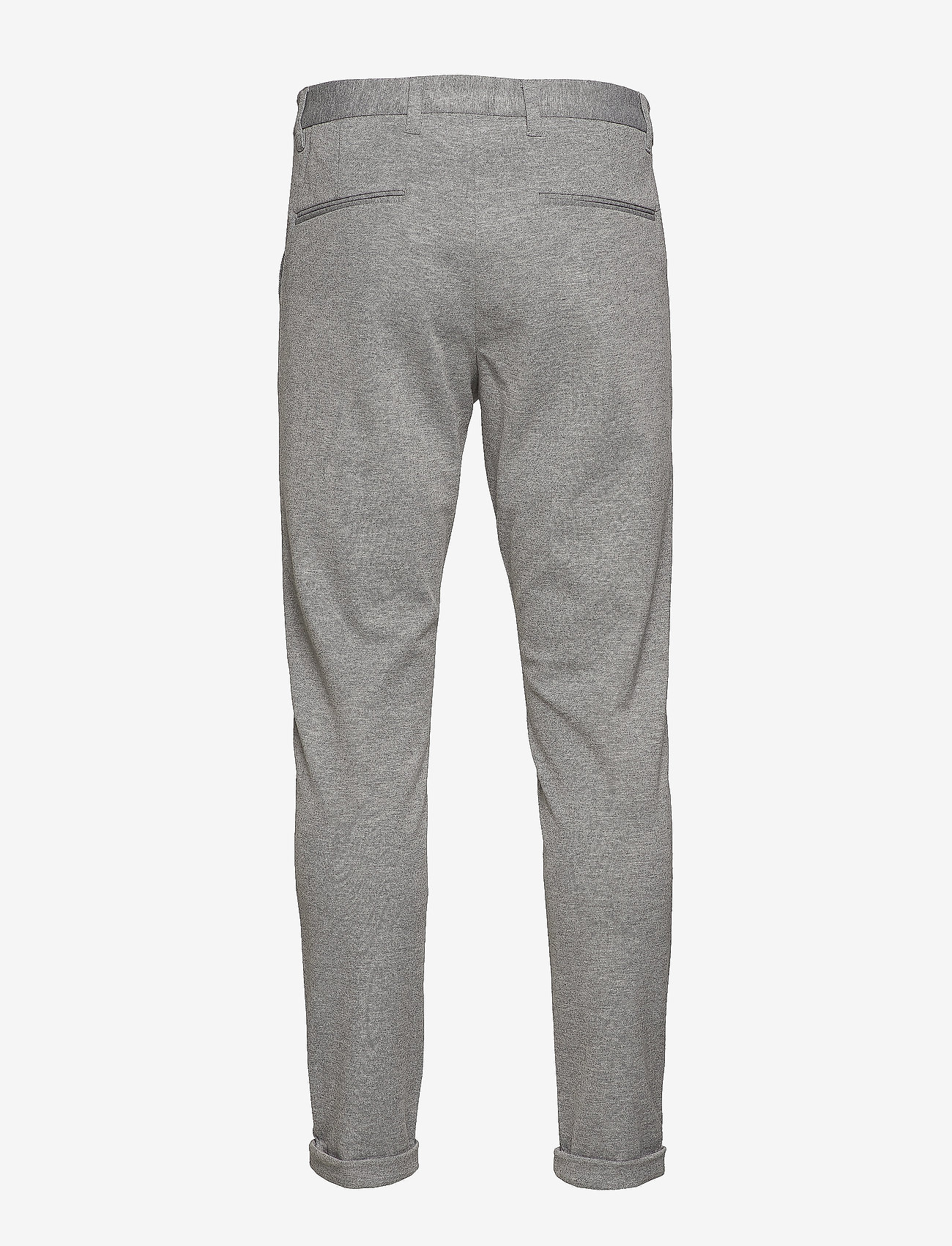 Lindbergh - Superflex knitted cropped pant - vabaaja püksid - lt grey mix - 2