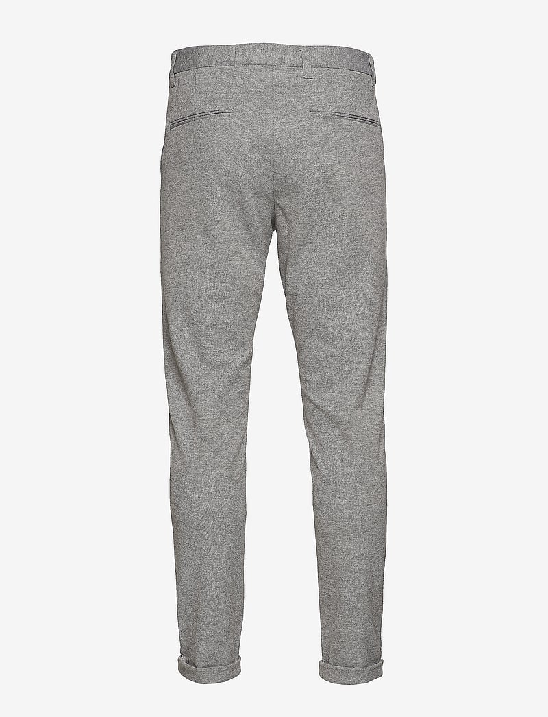 Lindbergh - Superflex knitted cropped pant - vabaaja püksid - lt grey mix - 2