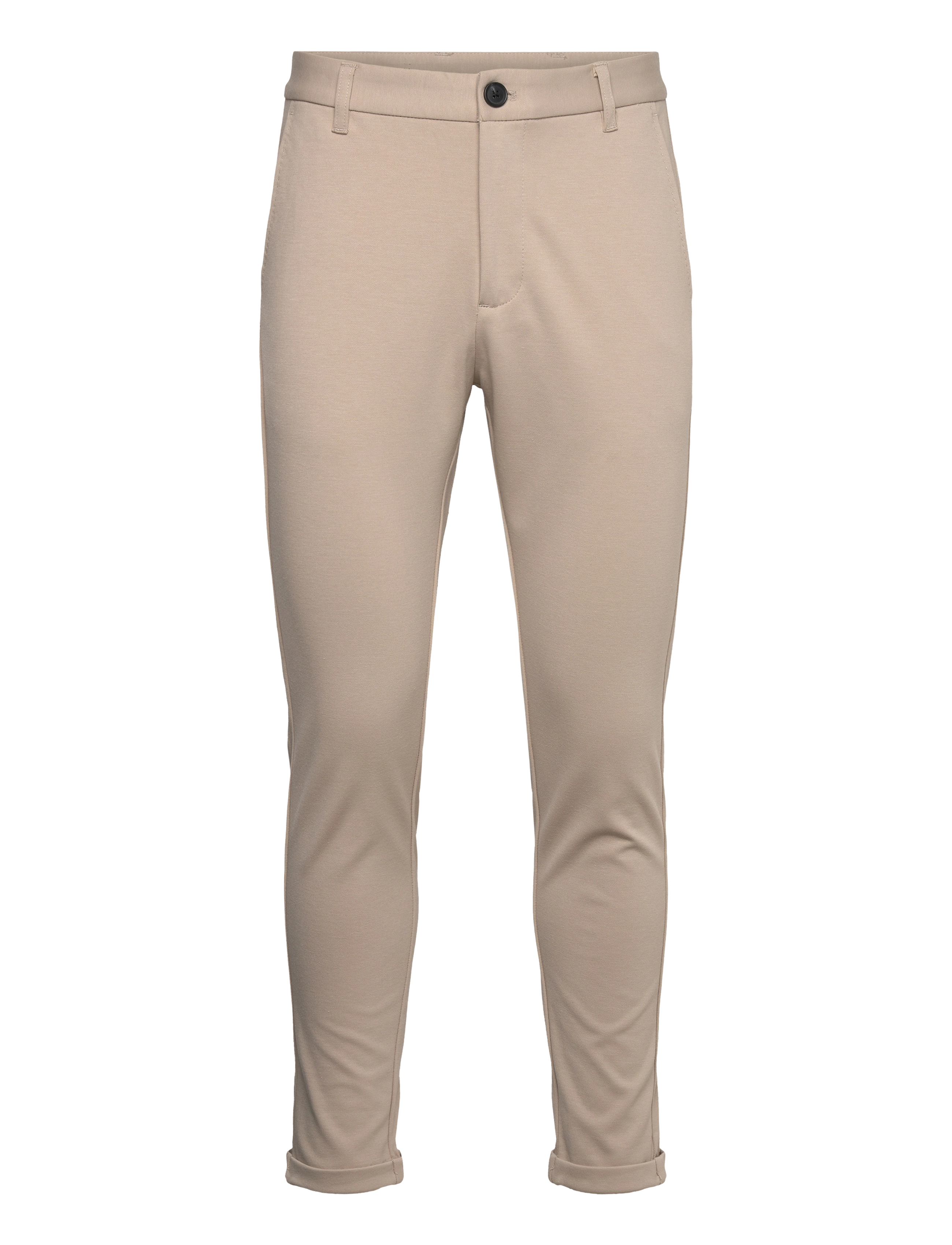 Lindbergh - Superflex knitted cropped pantSuperflex knitted cropped pant - casual trousers - lt stone - 1