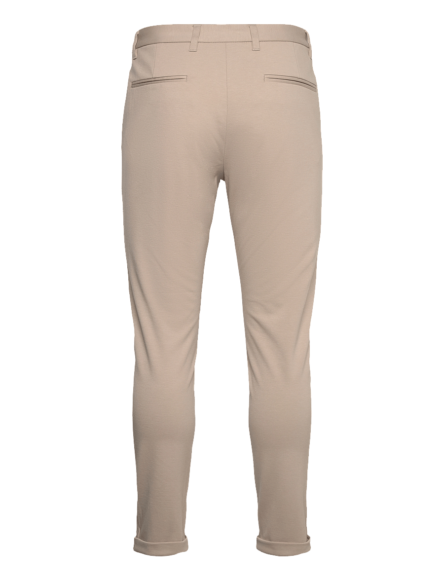 Lindbergh - Superflex knitted cropped pant - vabaaja püksid - lt stone - 2
